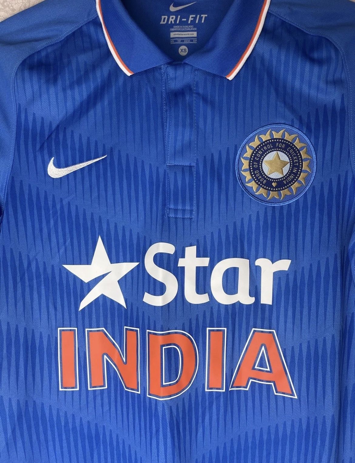Nike India National Cricket Nike Jersey Size XS Star India Size US XS / EU 42 / 0 - 4 Thumbnail