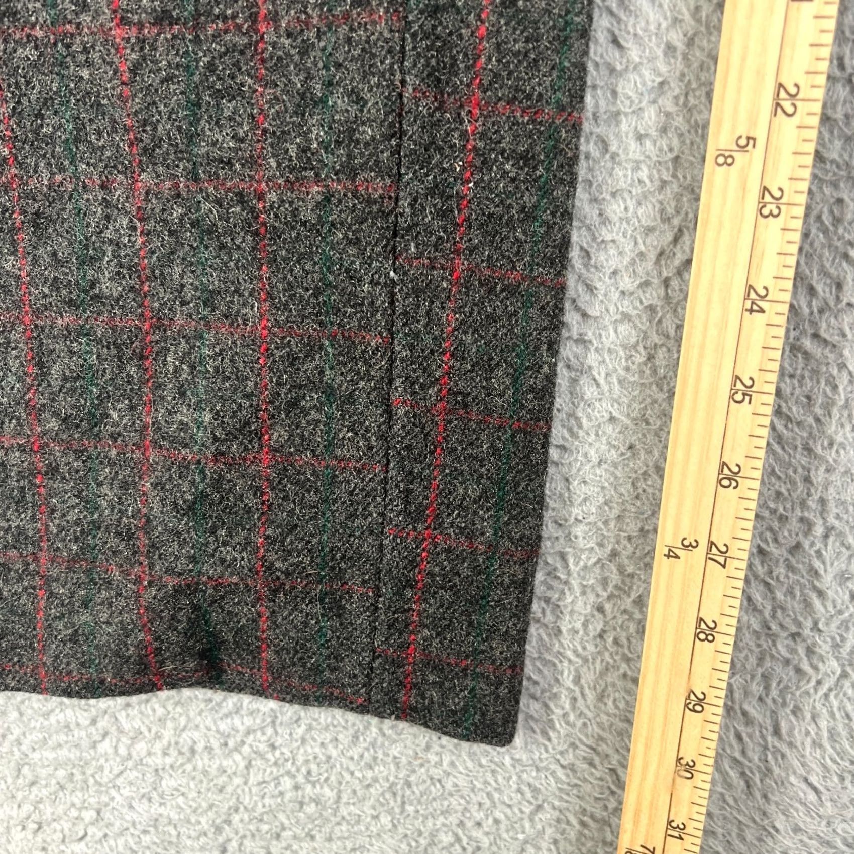 Vintage VINTAGE LL Bean Pants Mens Heavyweight Wool Plaid Hunting Outdoor VTG 47x30" Size US 34 / EU 50 - 3 Thumbnail