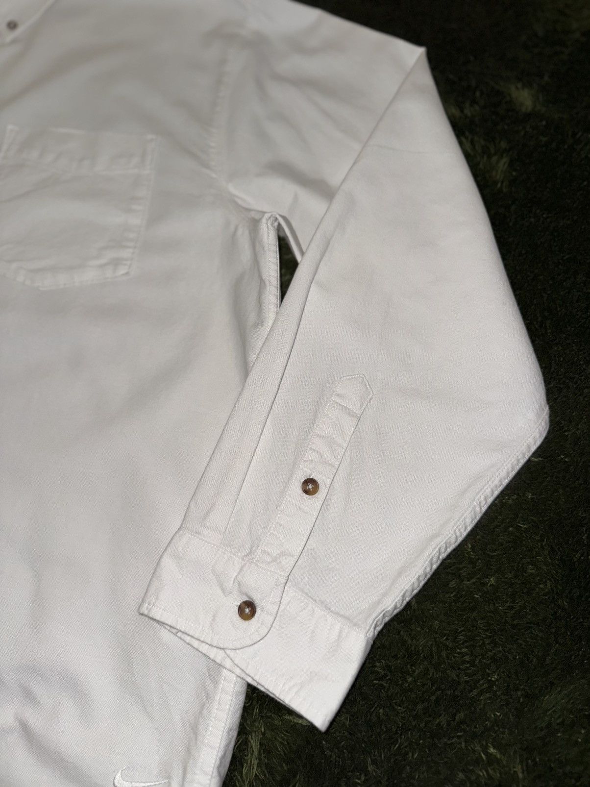 Nike [XXL] Nike Life Oxford Classic Fit Cotton Shirt White Size US XXL / EU 58 / 5 - 6 Thumbnail
