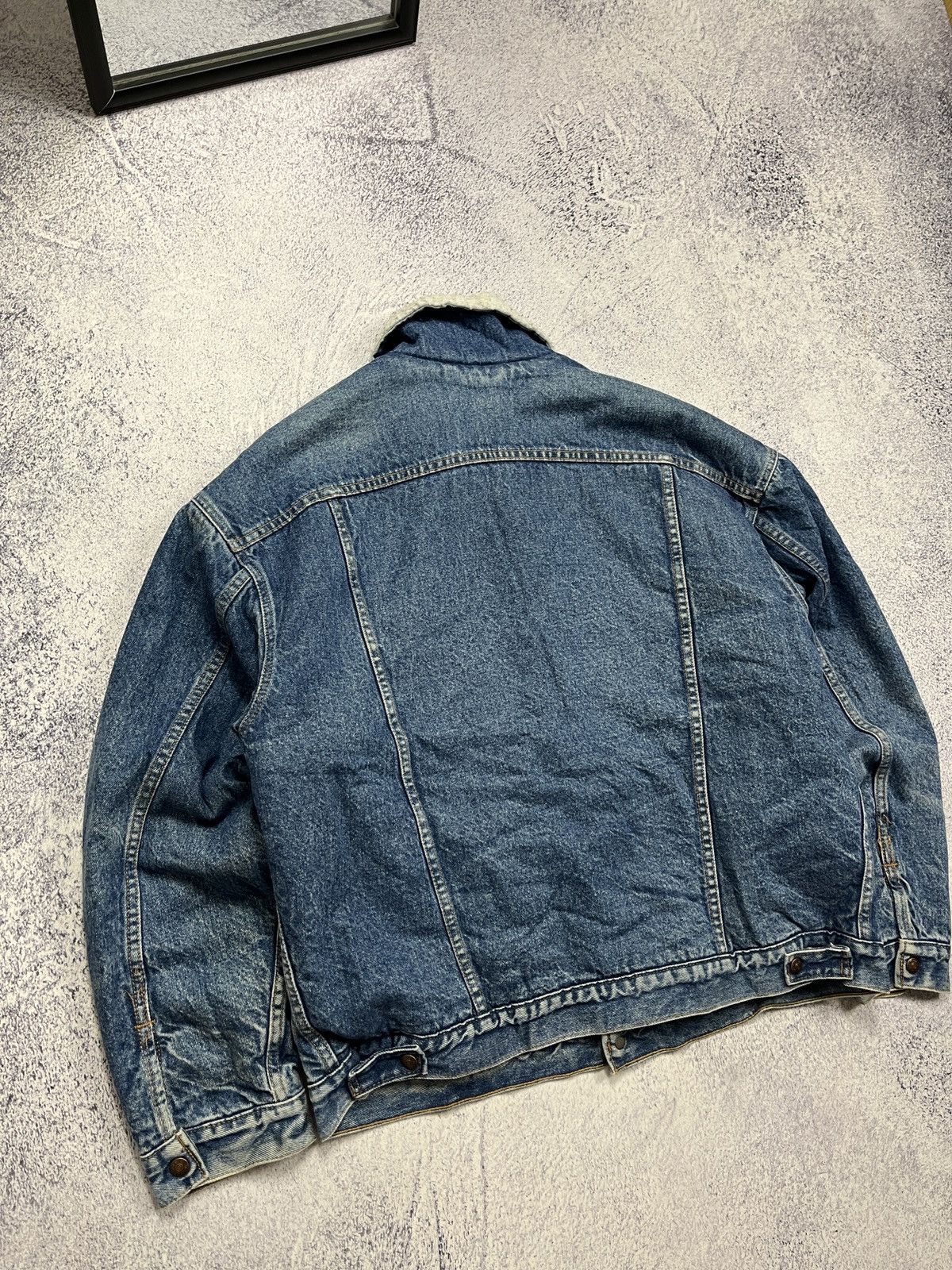 Levi's × Vintage Vintage 90’s Levi's Sherpa Lined Denim Trucker Jacket Rare Size US XL / EU 56 / 4 - 23 Thumbnail