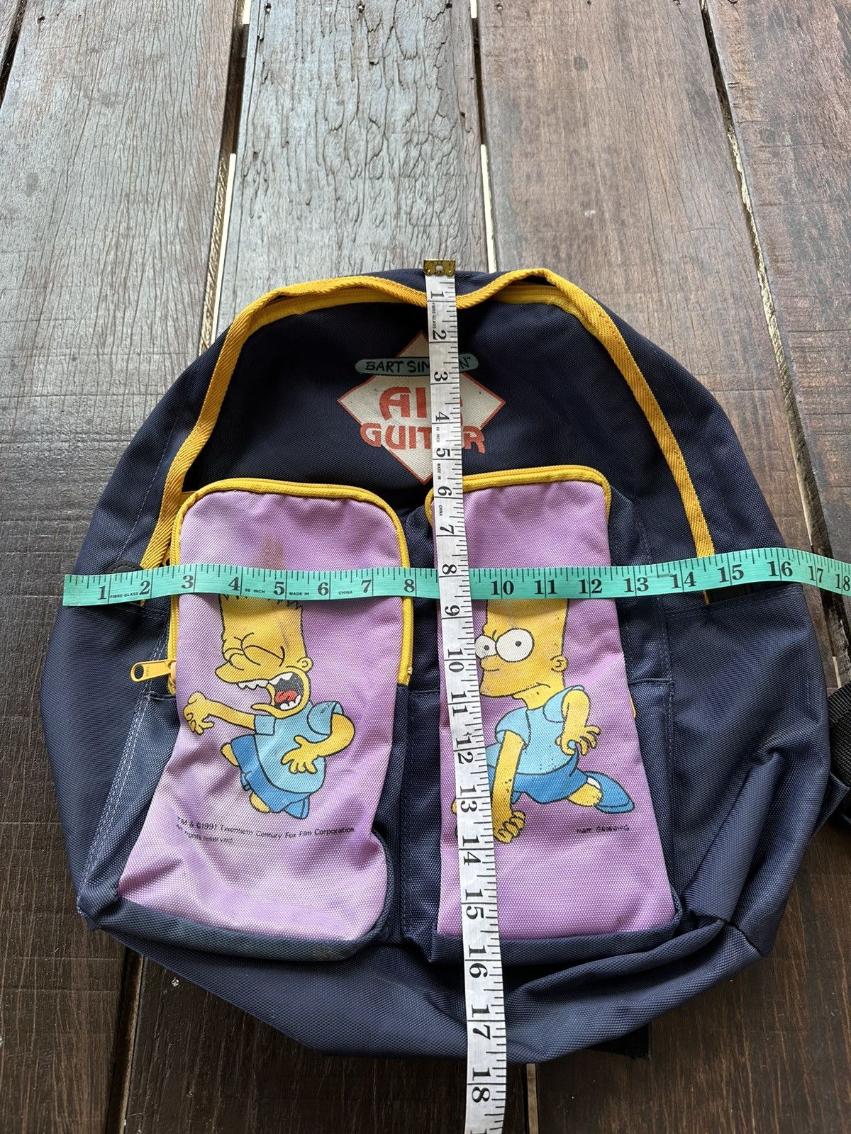 Vintage Vintage Bart Simpson Back Pack 1991 Size ONE SIZE - 12 Thumbnail