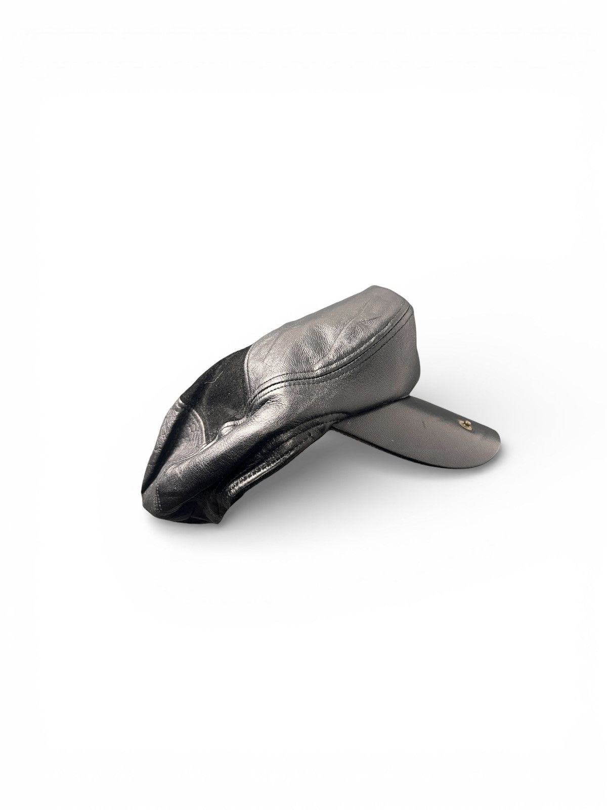 Other black leather baker boy cap by Christys' London Size ONE SIZE - 1 Thumbnail