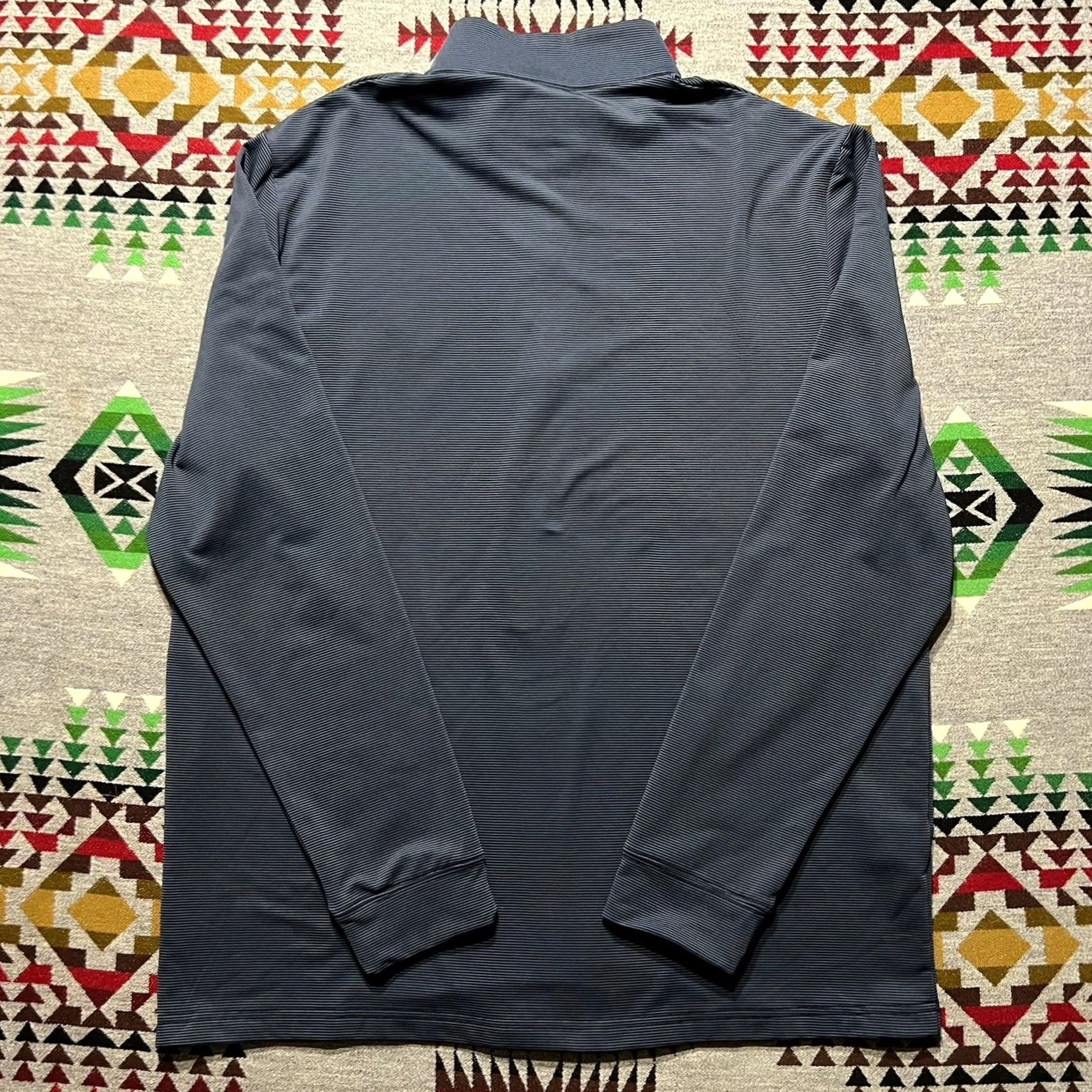 Vintage Jack Nicklaus Golf Mens Large Blue Striped Performance Pullover Size US L / EU 52-54 / 3 - 2 Thumbnail
