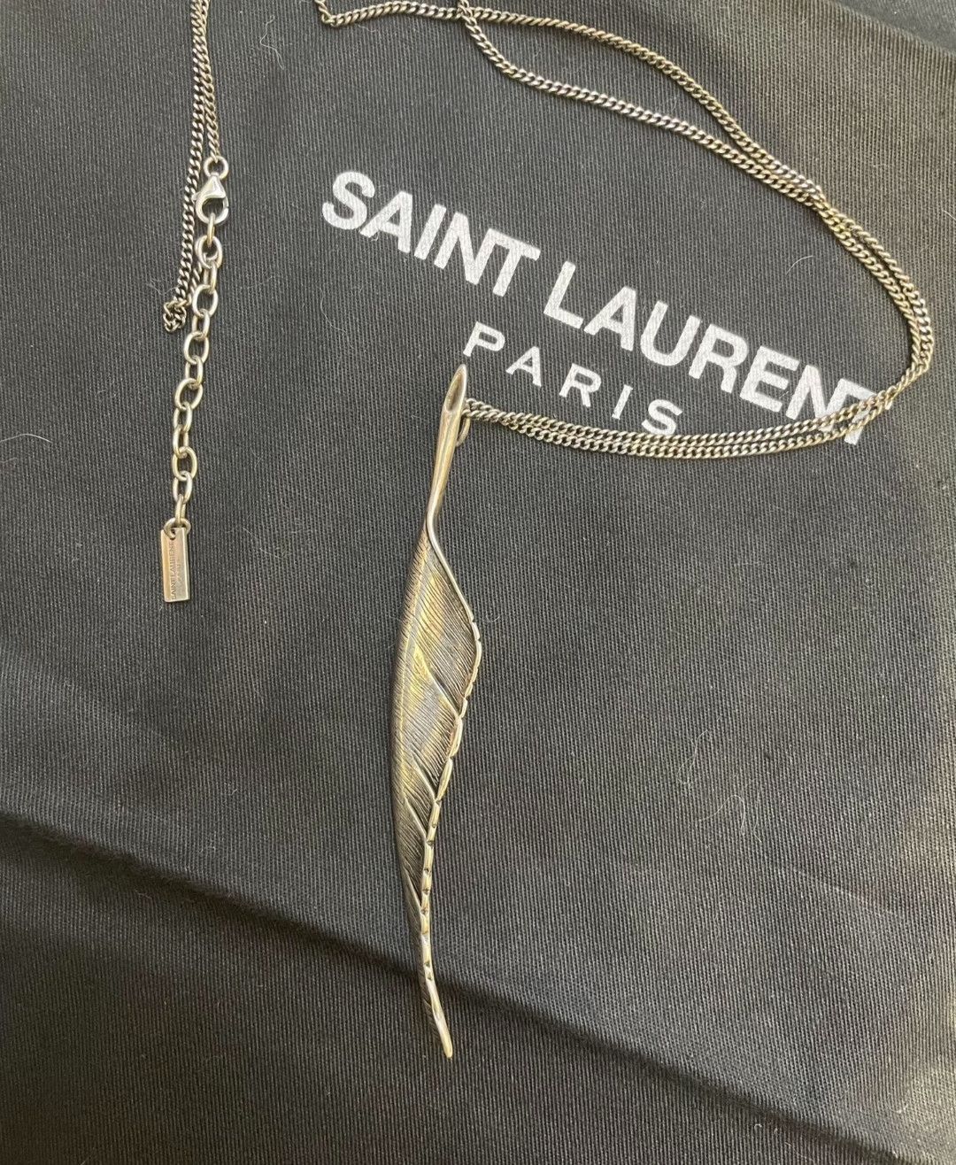 Saint Laurent Paris saint laurent Old Feather Necklace-2505 Size ONE SIZE - 5 Thumbnail