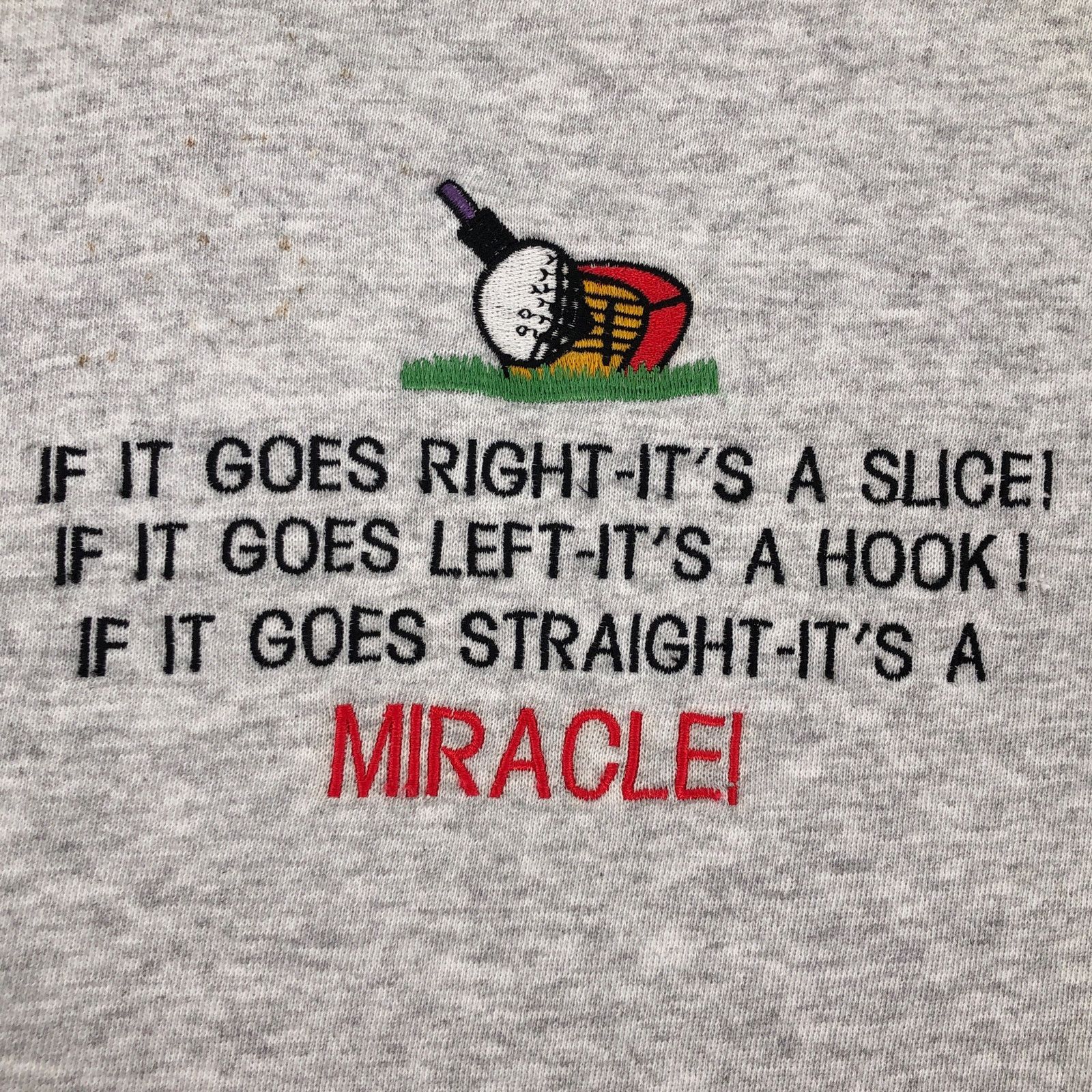 Other 90s funny golf crewneck sweatshirt 1990s vintage Size US XL / EU 56 / 4 - 2 Thumbnail