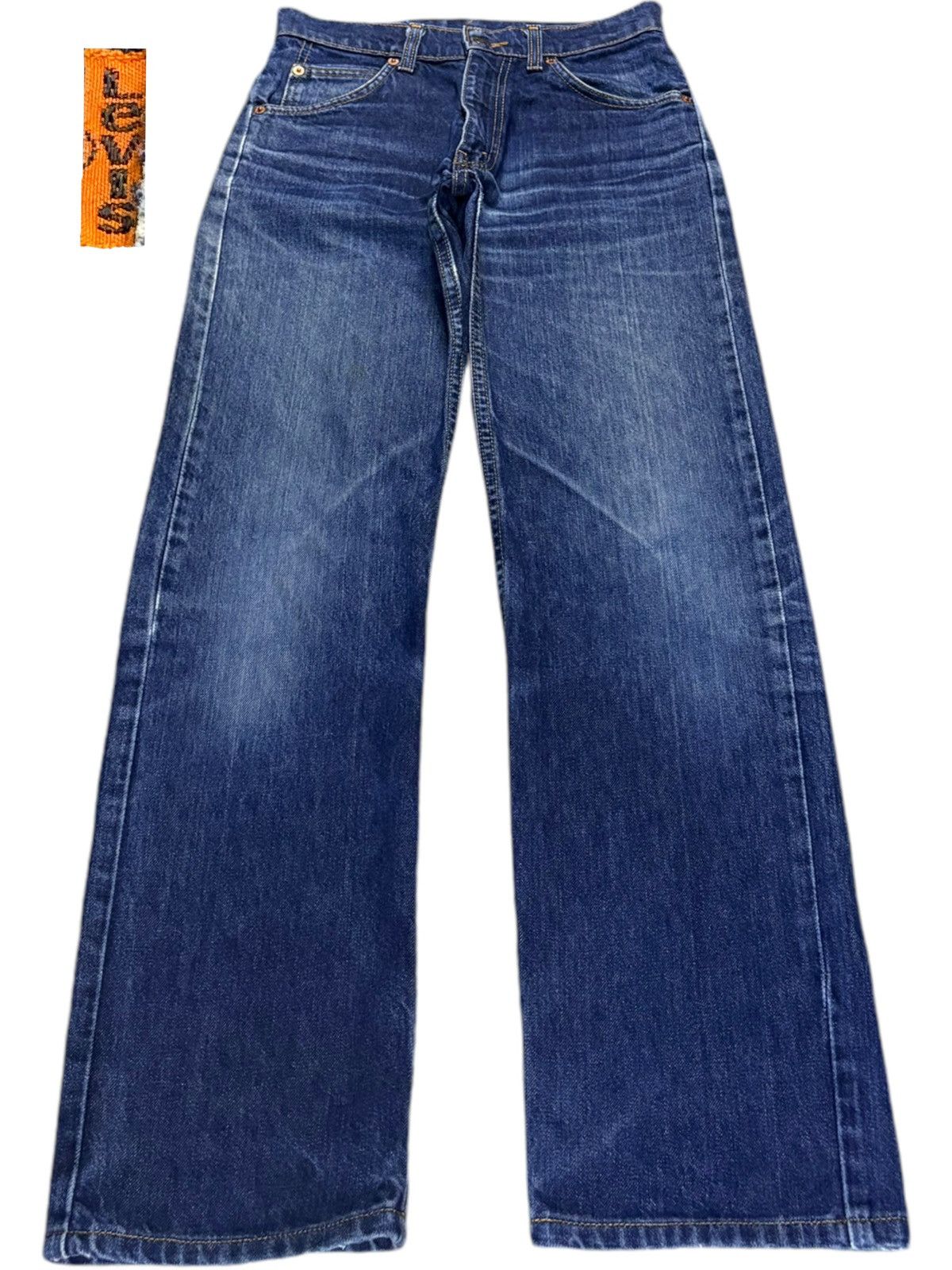 Levi's Vintage 90s Levis 607 Orange Tab Blue Wash Distressed Jeans Size US 27 - 1 Thumbnail