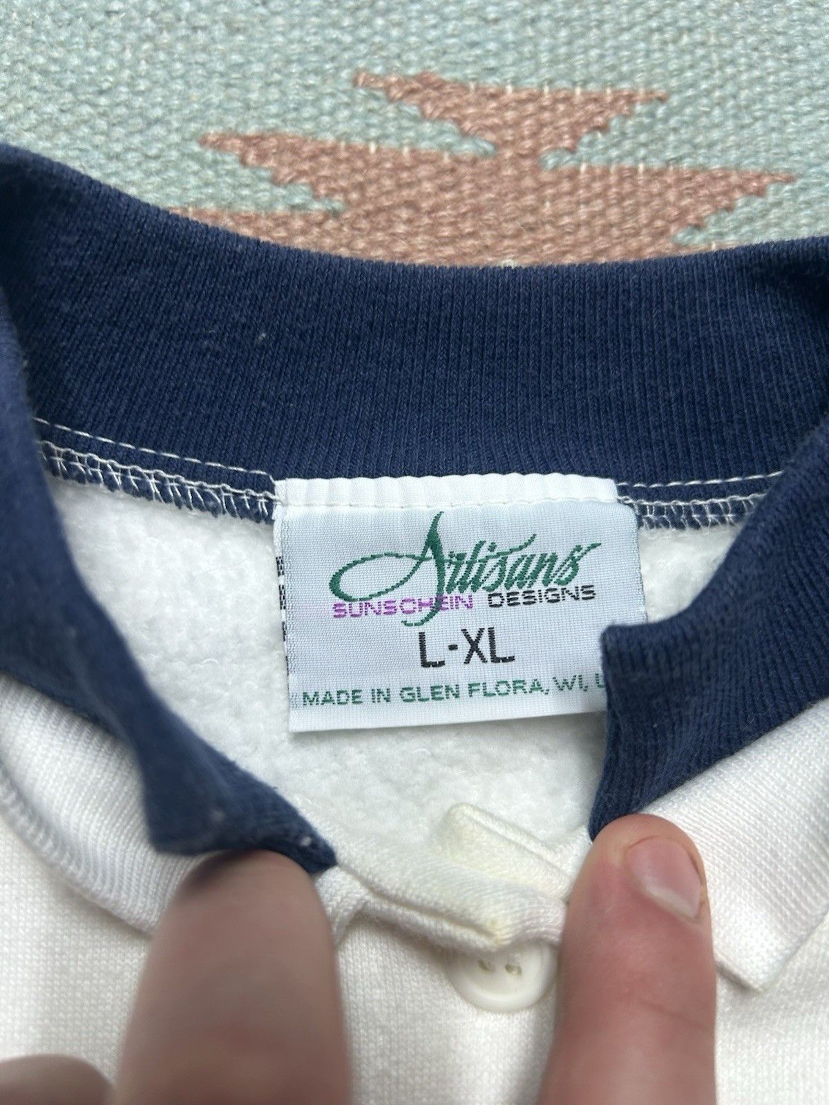 Vintage 80s cardigan sweatshirt pictured rocks cruises Michigan XL Size US XL / EU 56 / 4 - 6 Thumbnail