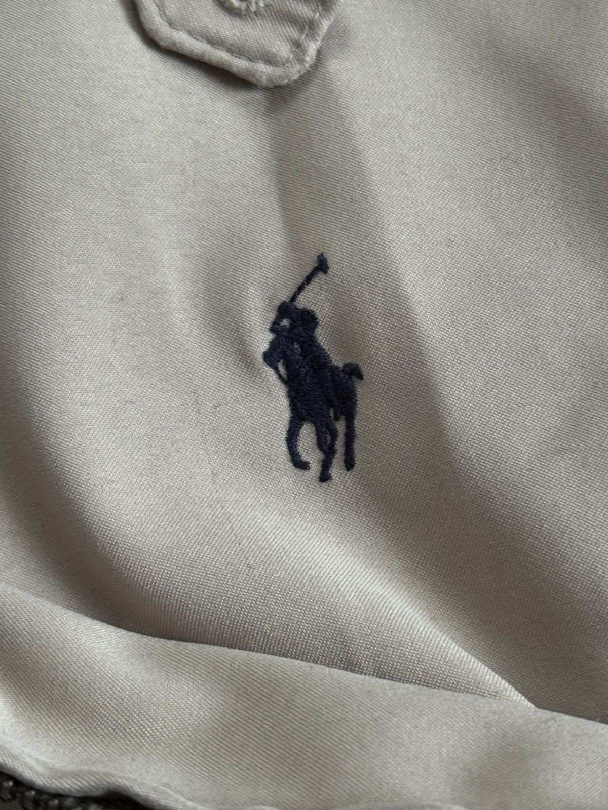 Polo Ralph Lauren × Vintage Polo Ralph Lauren XL beige zip bomber jacket collared 90s Size US XL / EU 56 / 4 - 10 Thumbnail