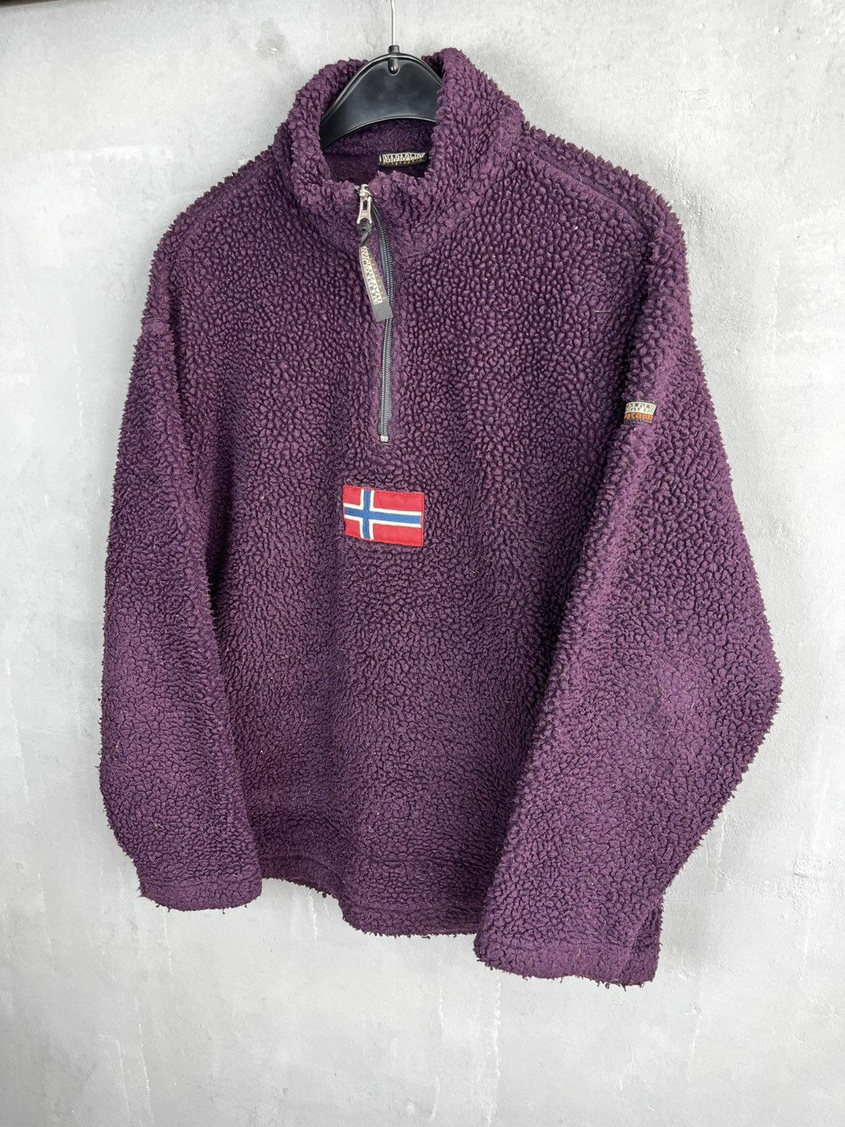 Napapijri Vintage NAPAPIJRI Geographic Fleece Sherpa 1/4 Zip Size US M / EU 48-50 / 2 - 1 Thumbnail