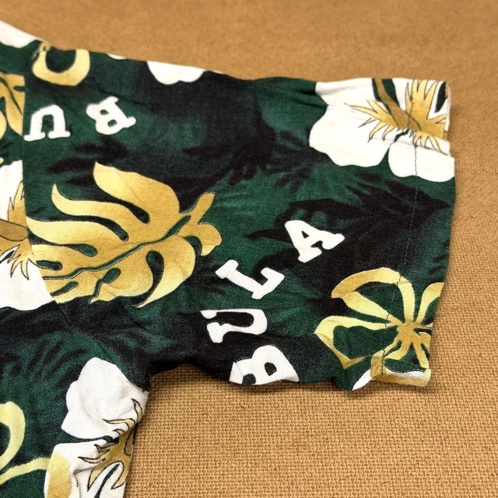 Vintage Kai-Veikau Shirt Mens XL Short Sleeve Green Floral Button-Up Hawaiian Bula Fiji Tropical Vacation Sailor? Size US XL / EU 56 / 4 - 5 Thumbnail