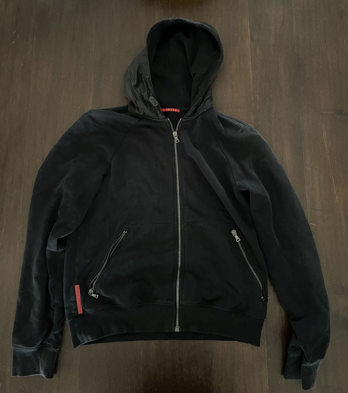 Prada Linea Rossa windbreaker hoodie
