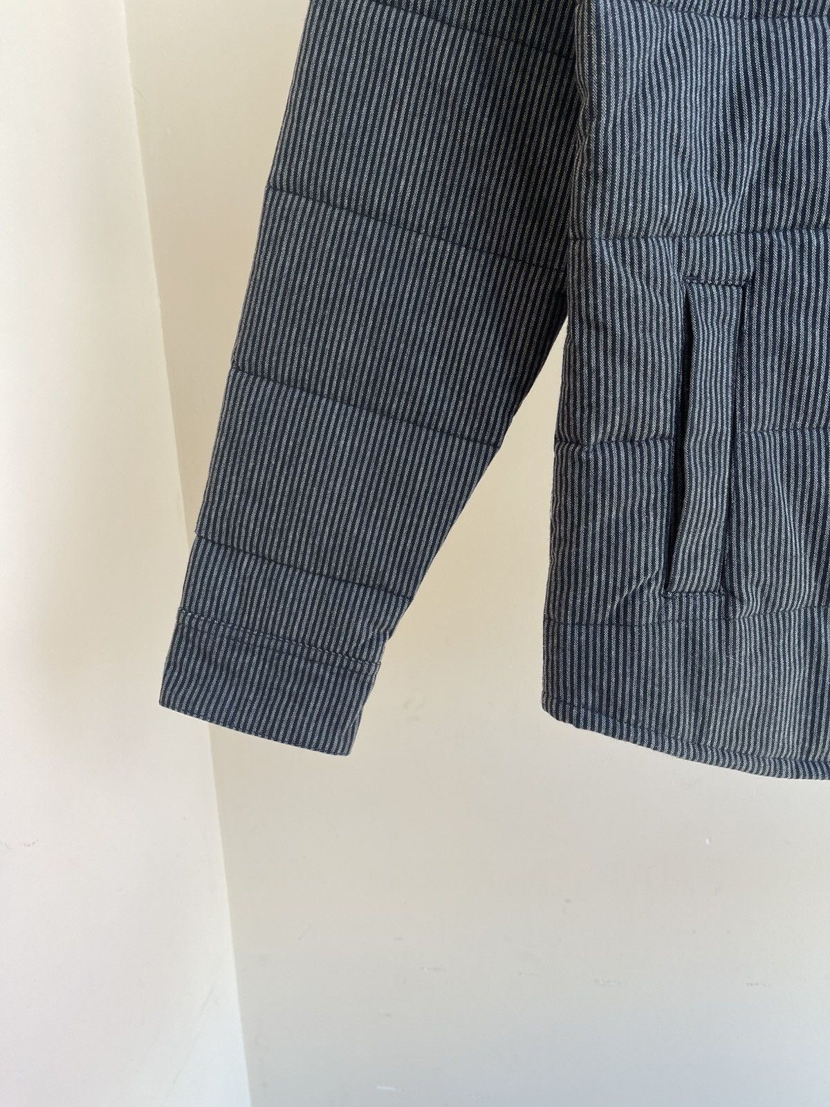Brixton Brixton Cass Canvas Collar Striped Quilted Jacket Black Grey Size US M / EU 48-50 / 2 - 11 Thumbnail