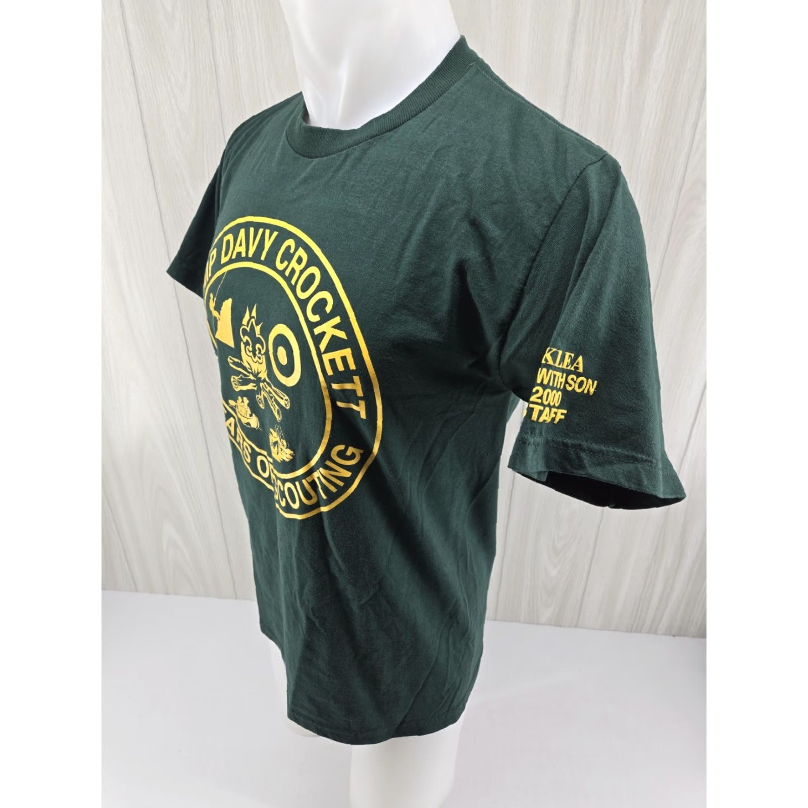 Jerzees VINTAGE Camp Davy Crockett Camp T-Shirt Size Medium BSA Boy Scouts STAFF 2000 Mens Shirt Green 90s Size US M / EU 48-50 / 2 - 5 Thumbnail