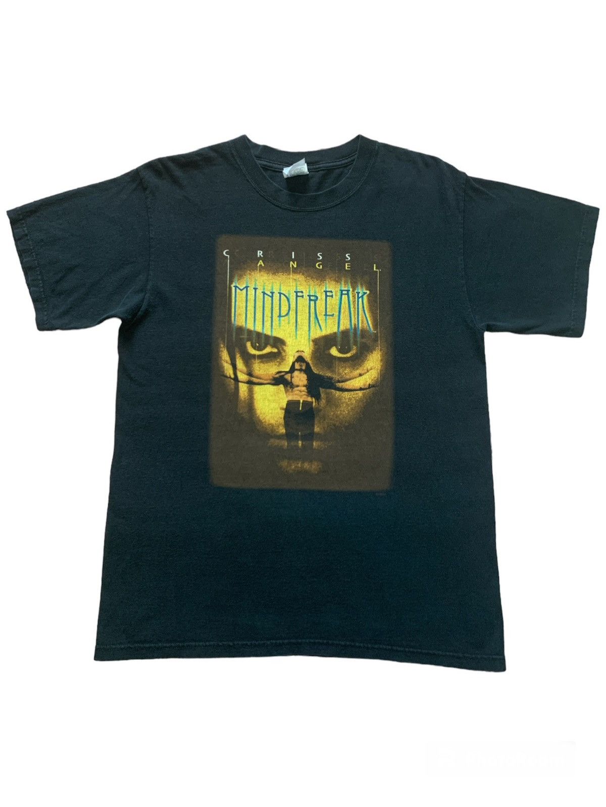 image of Movie x Vintage 2000S Criss Angel Mindfreak Promo Tee in Black, Men's (Size Medium)