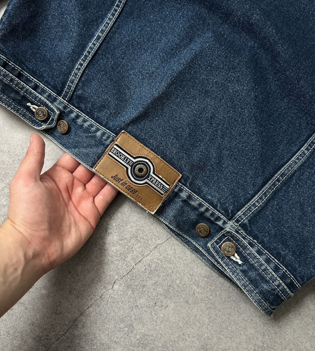 Brooklyn Xpress Vintage Brooklyn Xpress Rap denim jacket mens 90s Size US S / EU 44-46 / 1 - 8 Thumbnail