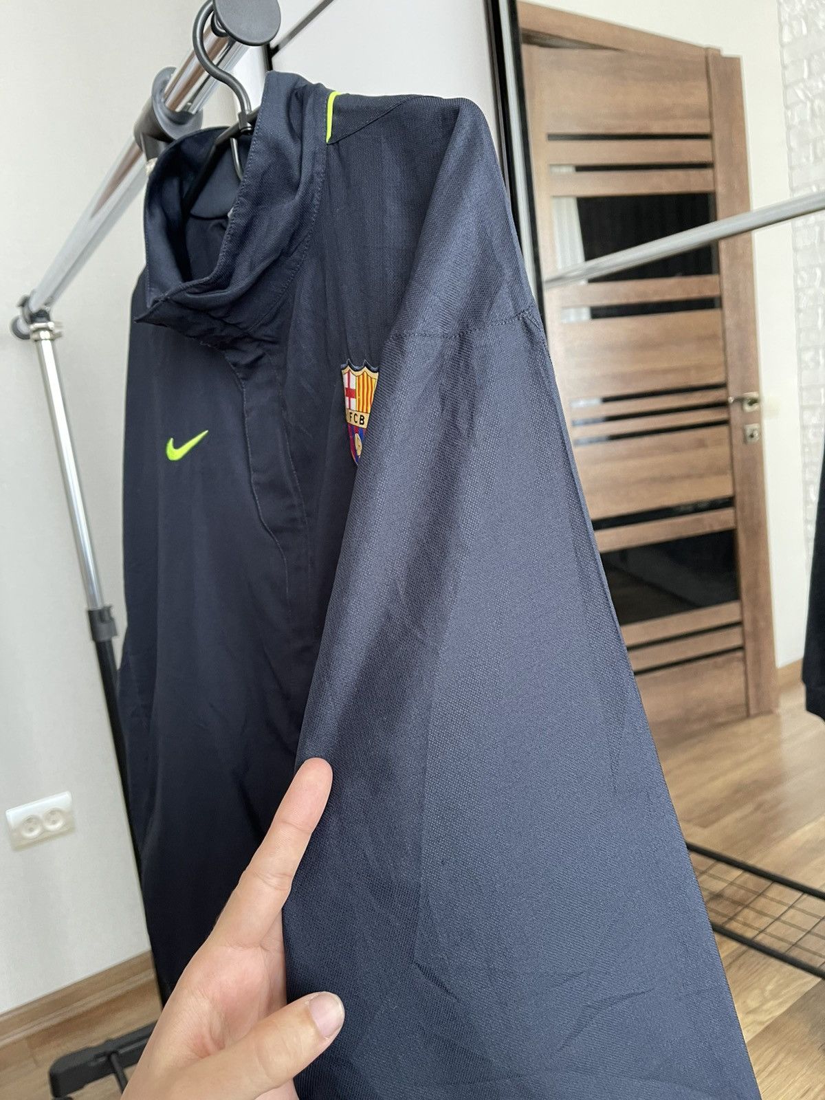 Vintage Nike FC Barcelona Vintage Soccer Zip Track Jacket Size US XXL / EU 58 / 5 - 13 Thumbnail
