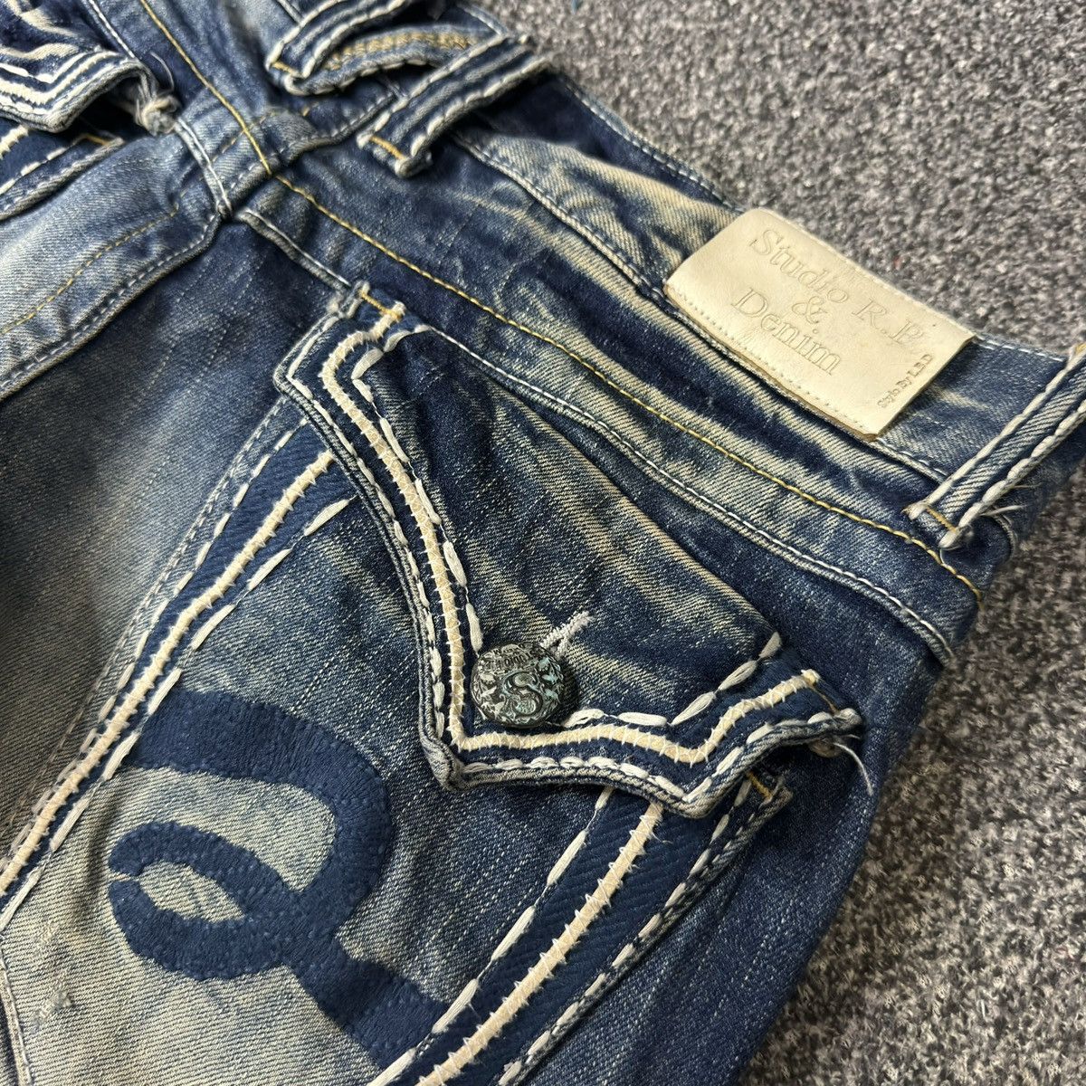 Hysteric Glamour Flared Opium Studio PR Distressed Denim Archive y2k Style Size US 34 / EU 50 - 9 Thumbnail