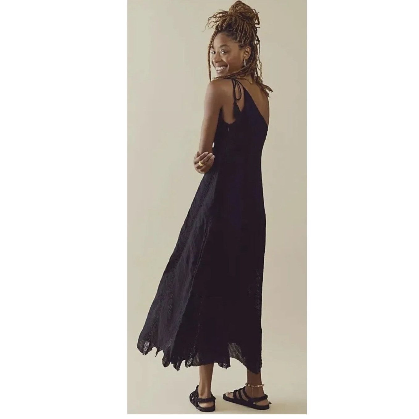 Free People New FREE PEOPLE Bella Maxi Dress ONE-SHOULDER $168 X-SMALL Size XS / US 0-2 / IT 36-38 - 3 Thumbnail