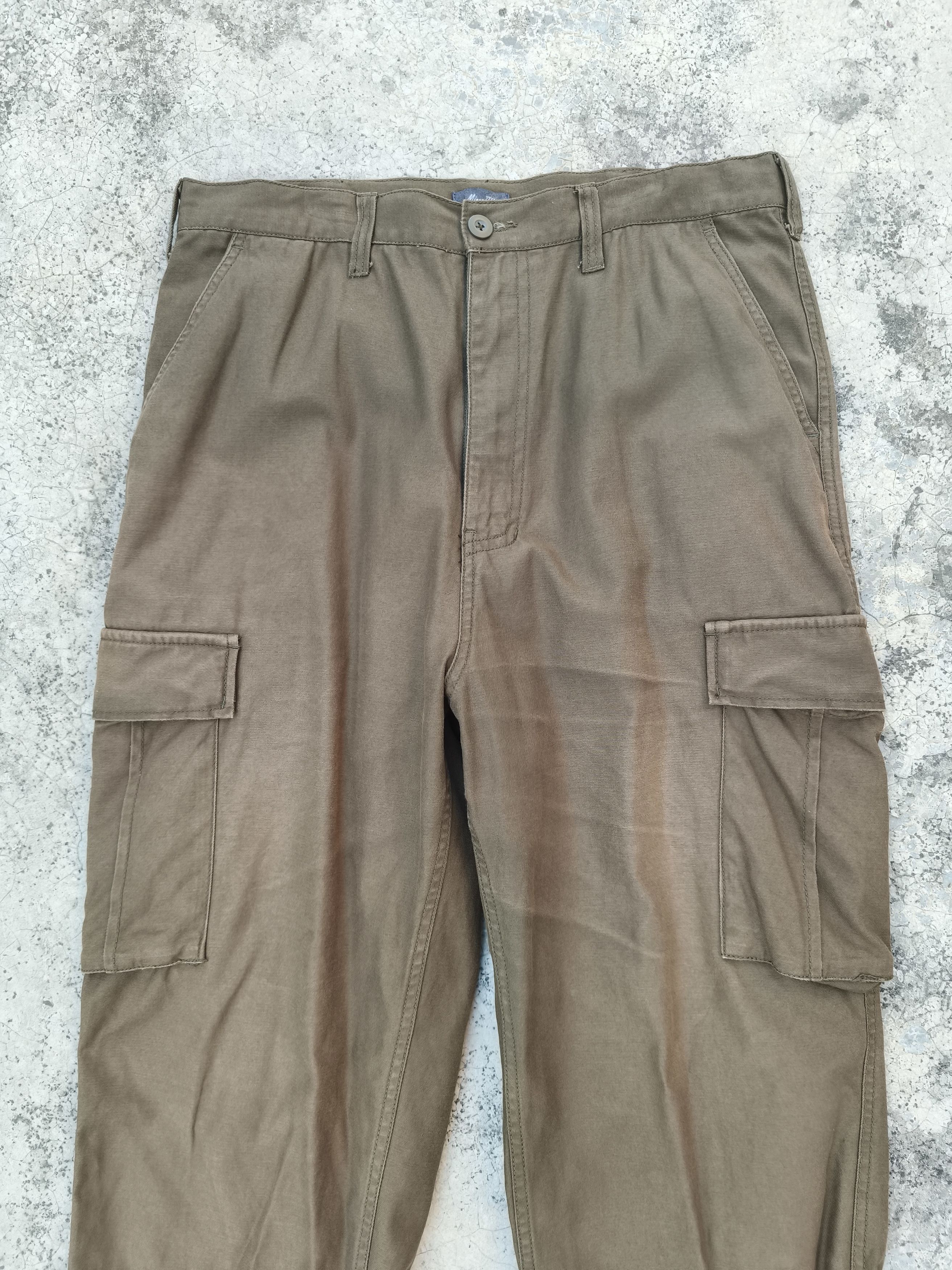 Japanese Brand Minority Cargo Pants Olive Green Size US 32 / EU 48 - 2 Thumbnail