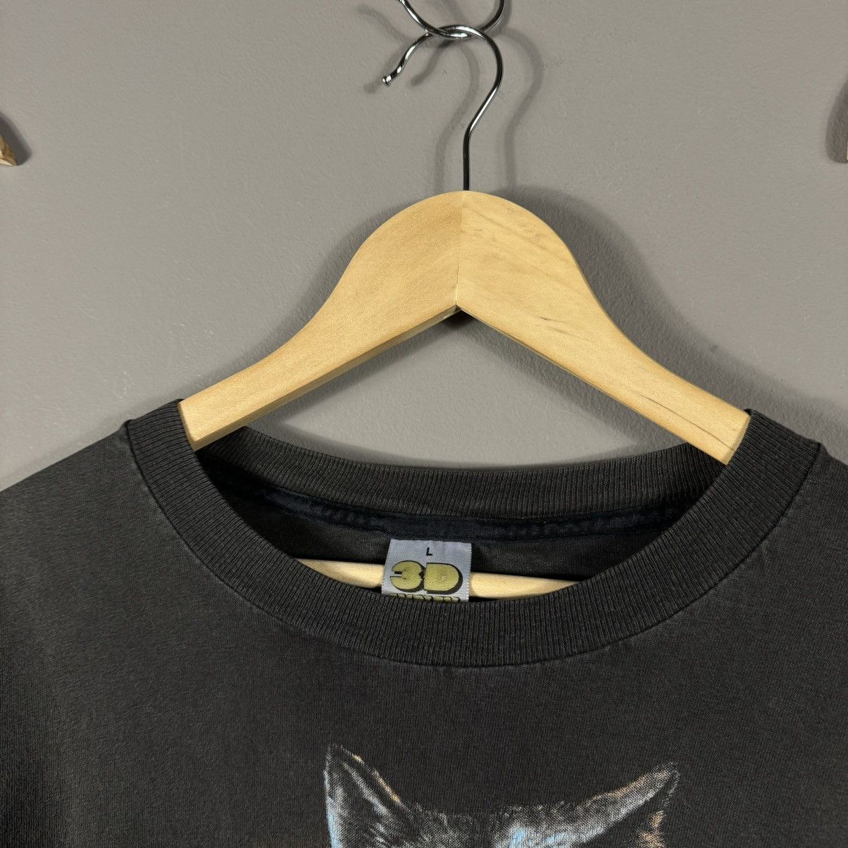 Vintage Vintage 1989 3D Emblem Harley Davidson Survivors Wolf tee Size US L / EU 52-54 / 3 - 7 Thumbnail