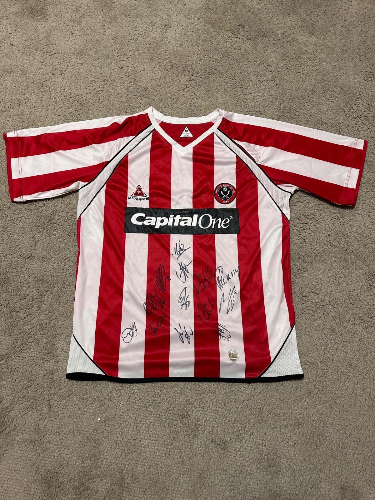 Le Coq Sportif FC SHEFFIELD UNITED 2006/07 SOCCER FOOTBALL SHIRT JERSEY Size ONE SIZE - 1 Thumbnail