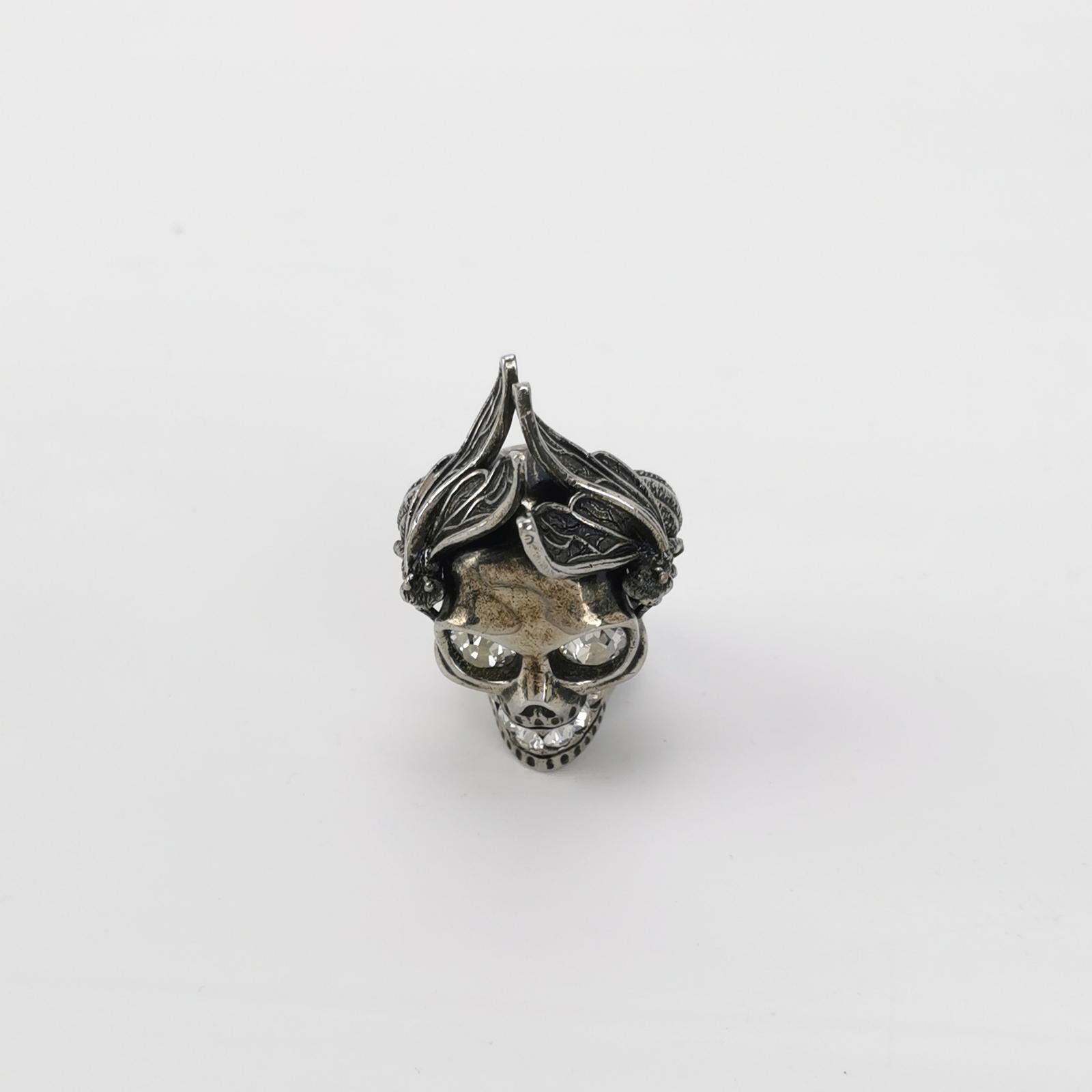 Alexander McQueen Alexander McQueen imitation crystal skull ring size 13 -z25 Size ONE SIZE - 2 Thumbnail