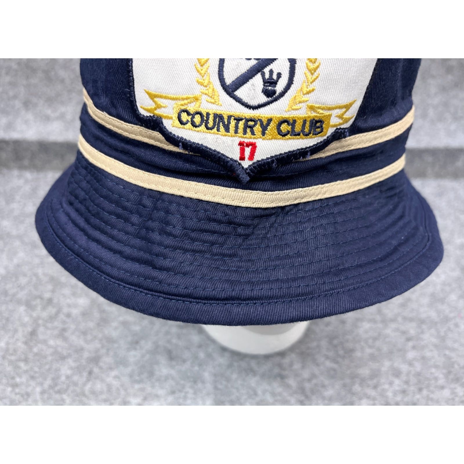 Vintage Loveworn Bucket Hat Cap Hat Blue Cotton Outdoor Adult Small Blue Twill Logo 90s? Size ONE SIZE - 3 Thumbnail