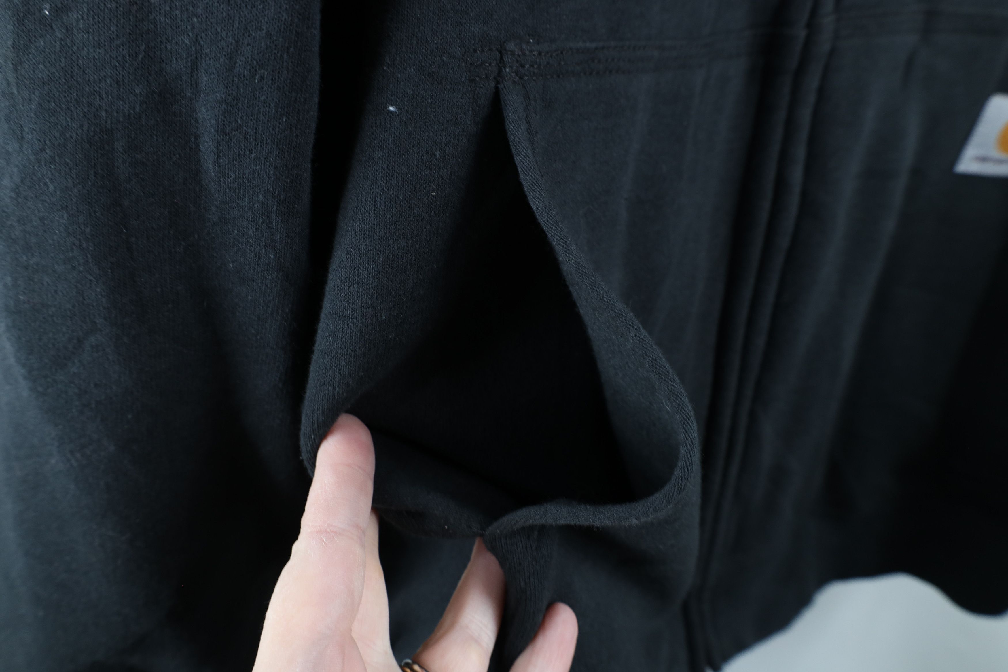Carhartt × Vintage Vintage Carhartt Quilt Lined Full Zip Hoodie Jacket Black Size US XXL / EU 58 / 5 - 5 Thumbnail