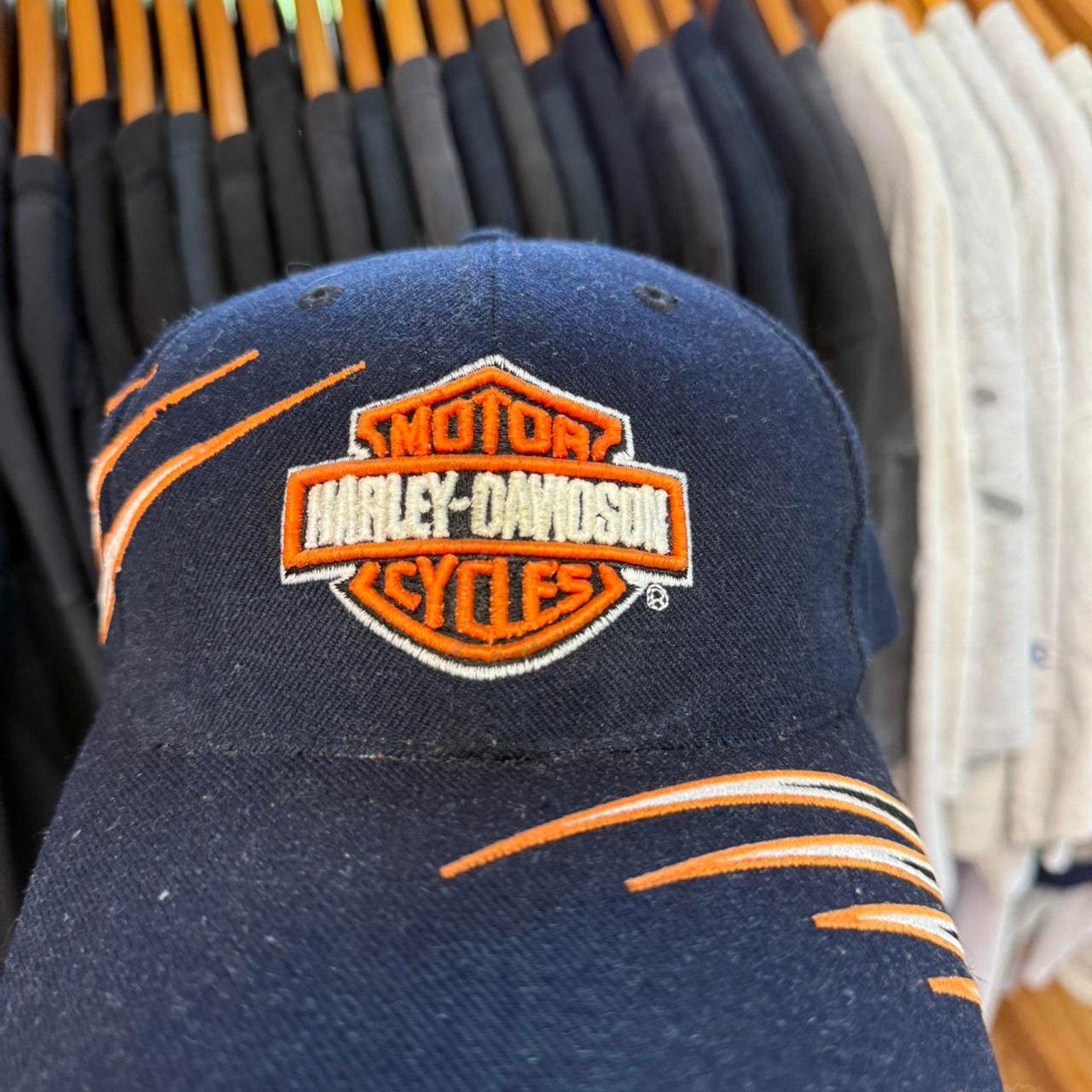Harley Davidson × Vintage Vintage 90s Harley Davidson Motorcycles Biker Cap Size ONE SIZE - 2 Thumbnail