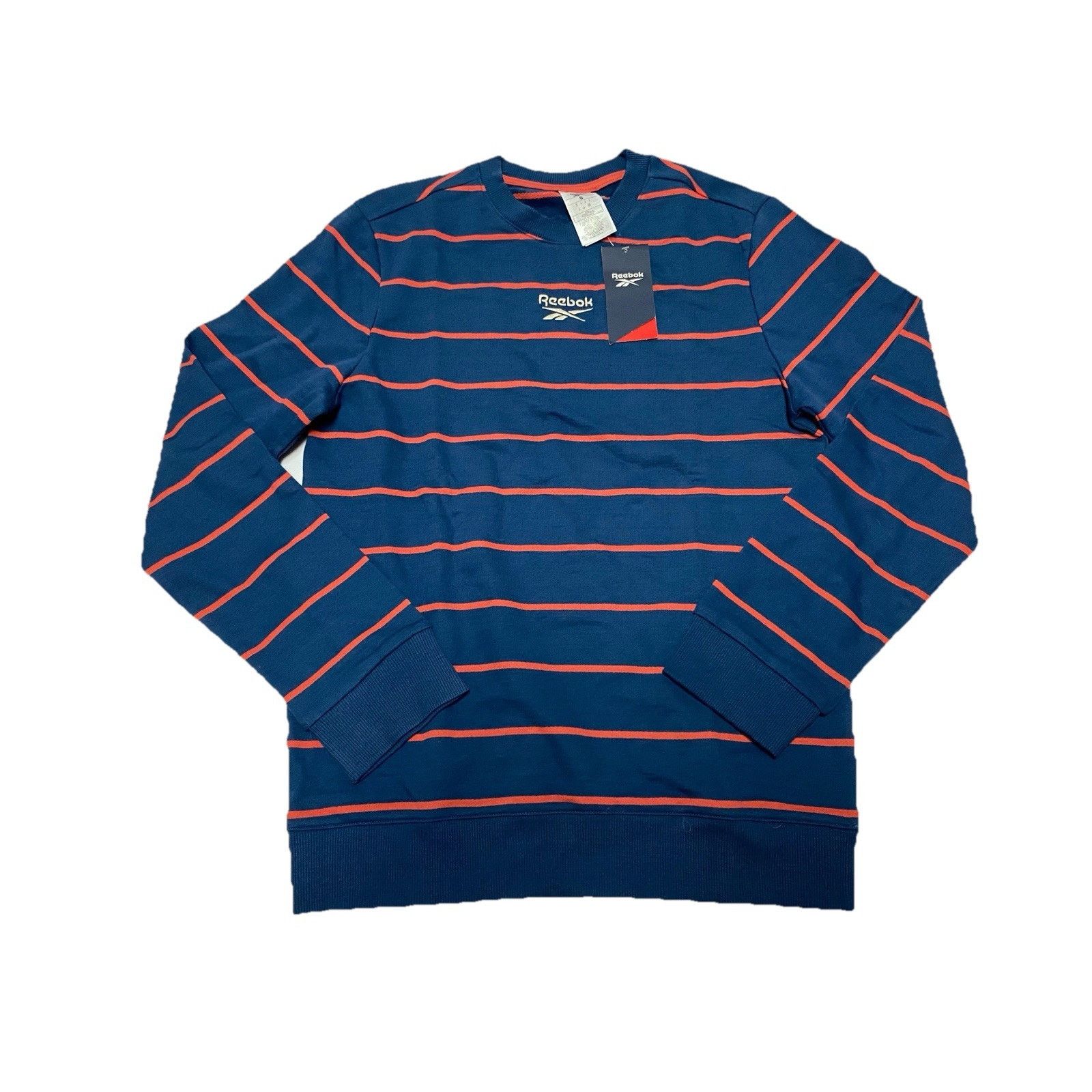Reebok Reebok Men's Navy/Orange Size Small Pullover Crew Neck Size US S / EU 44-46 / 1 - 1 Thumbnail