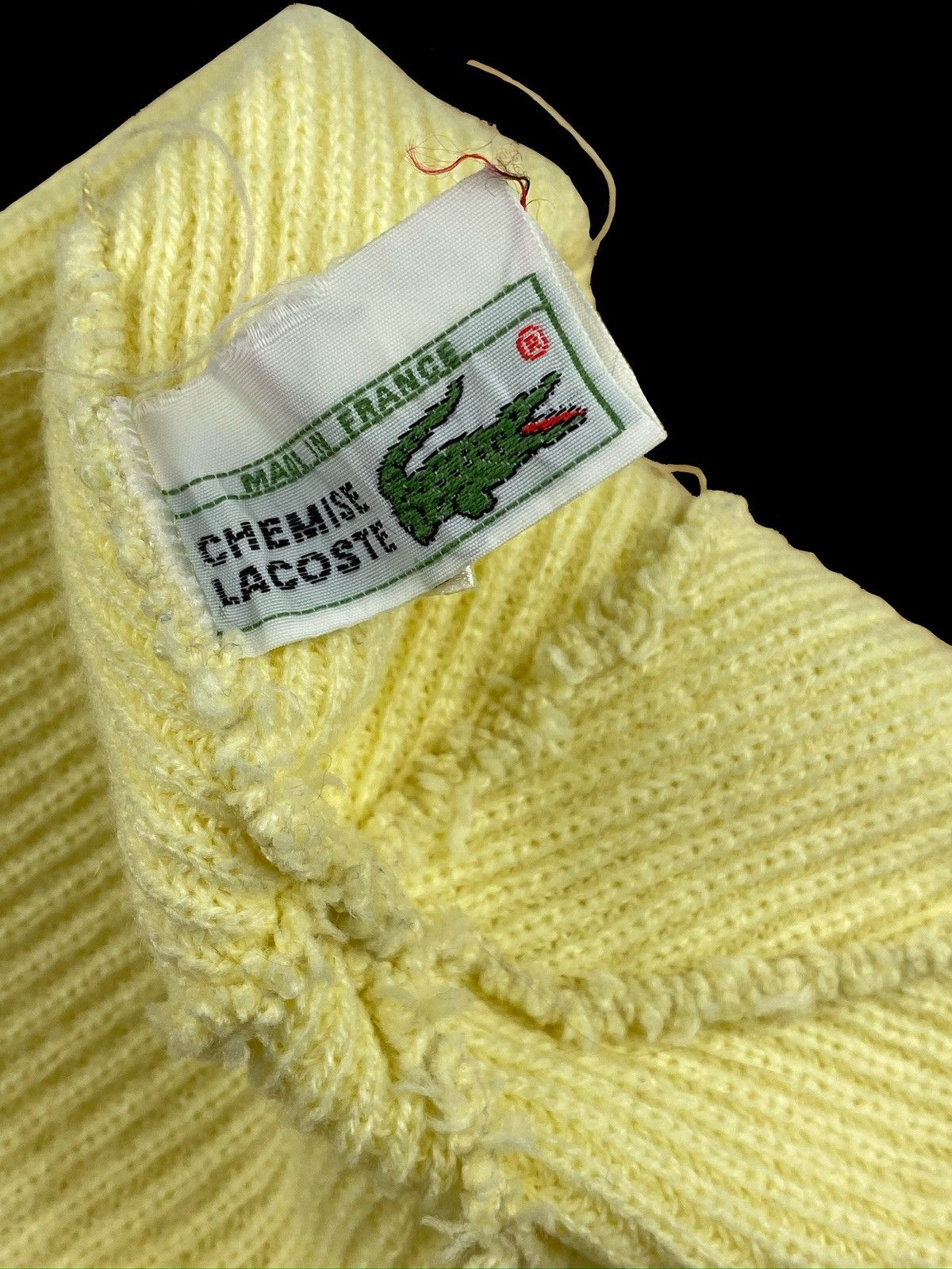 Lacoste × Vintage LACOSTE 80s KNITTED BEANIE HAT LOGO MADE IN FRANCE ONE SIZE Size ONE SIZE - 6 Thumbnail