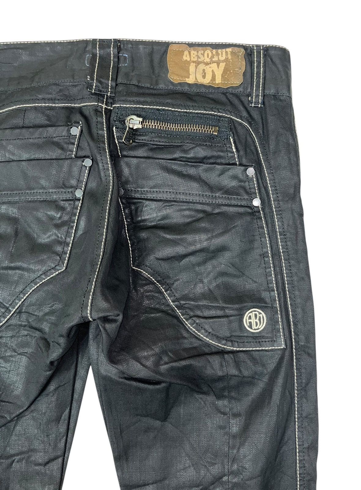 Absolut Joy × Japanese Brand Absolut Joy Wax Denim Jeans Made In Romania Size US 30 / EU 46 - 11 Thumbnail