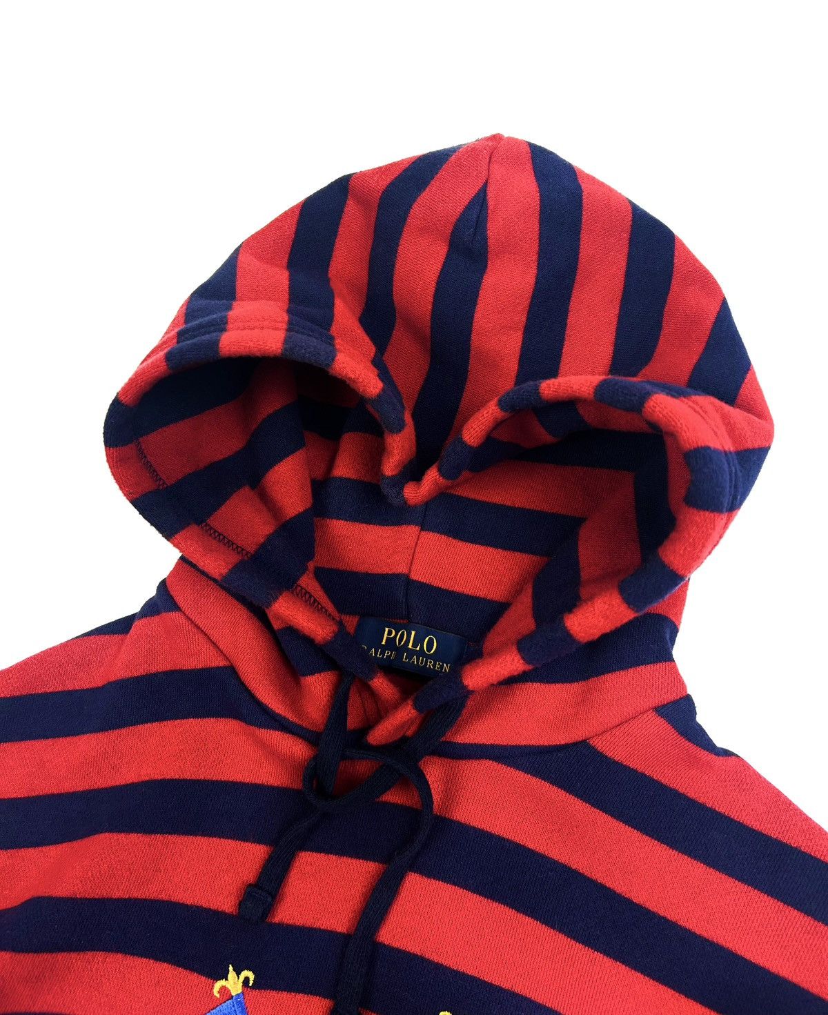 Polo Ralph Lauren rare Polo Ralph Lauren Cross Flags Striped Hoodie Vintage M Size US M / EU 48-50 / 2 - 6 Thumbnail