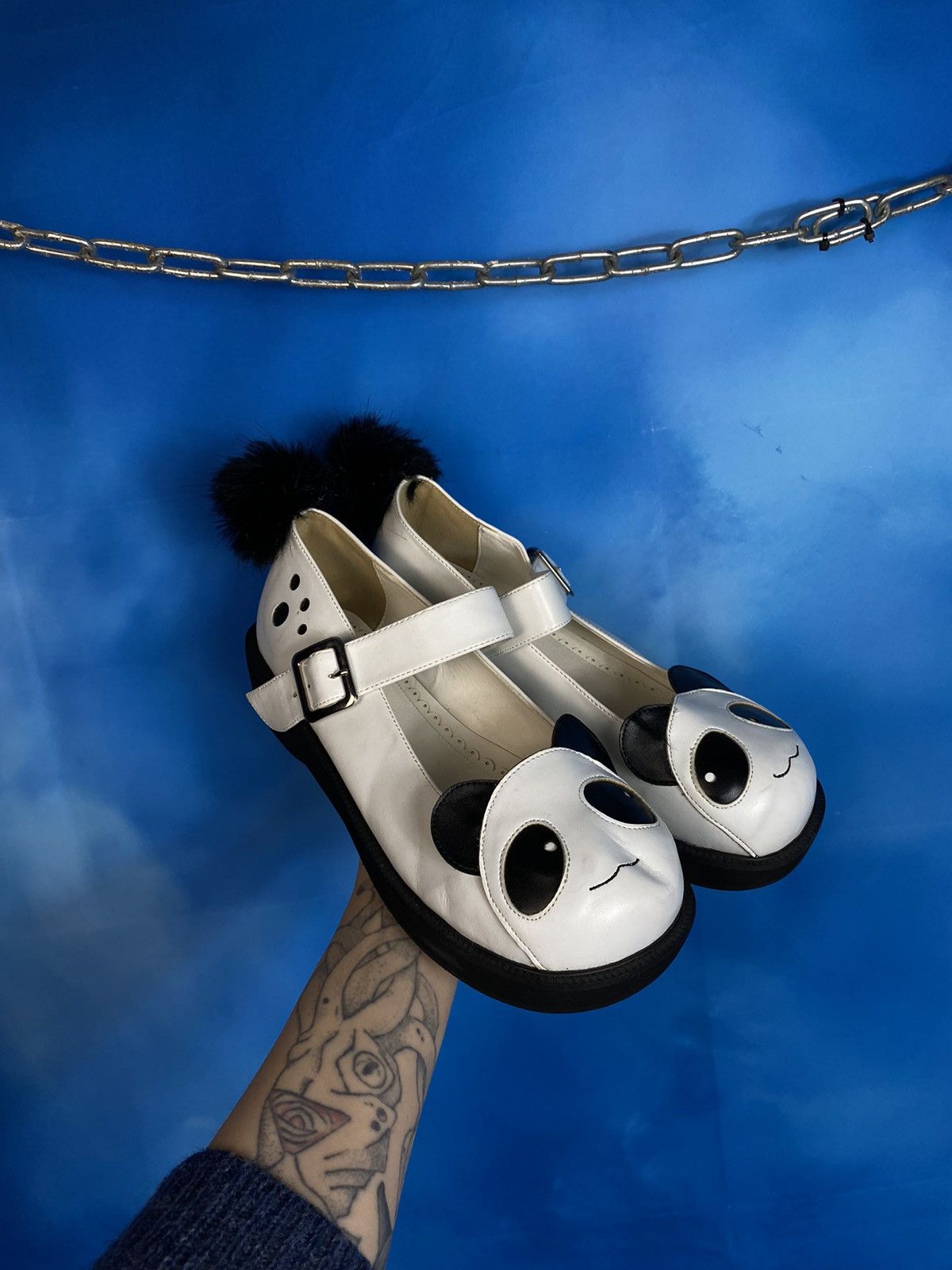 Japanese Brand × Vintage RARE❗️LOLITA JAPAN PANDA SHOES Y2K ( men’s ) Size US 10.5 / EU 43-44 - 1 Thumbnail