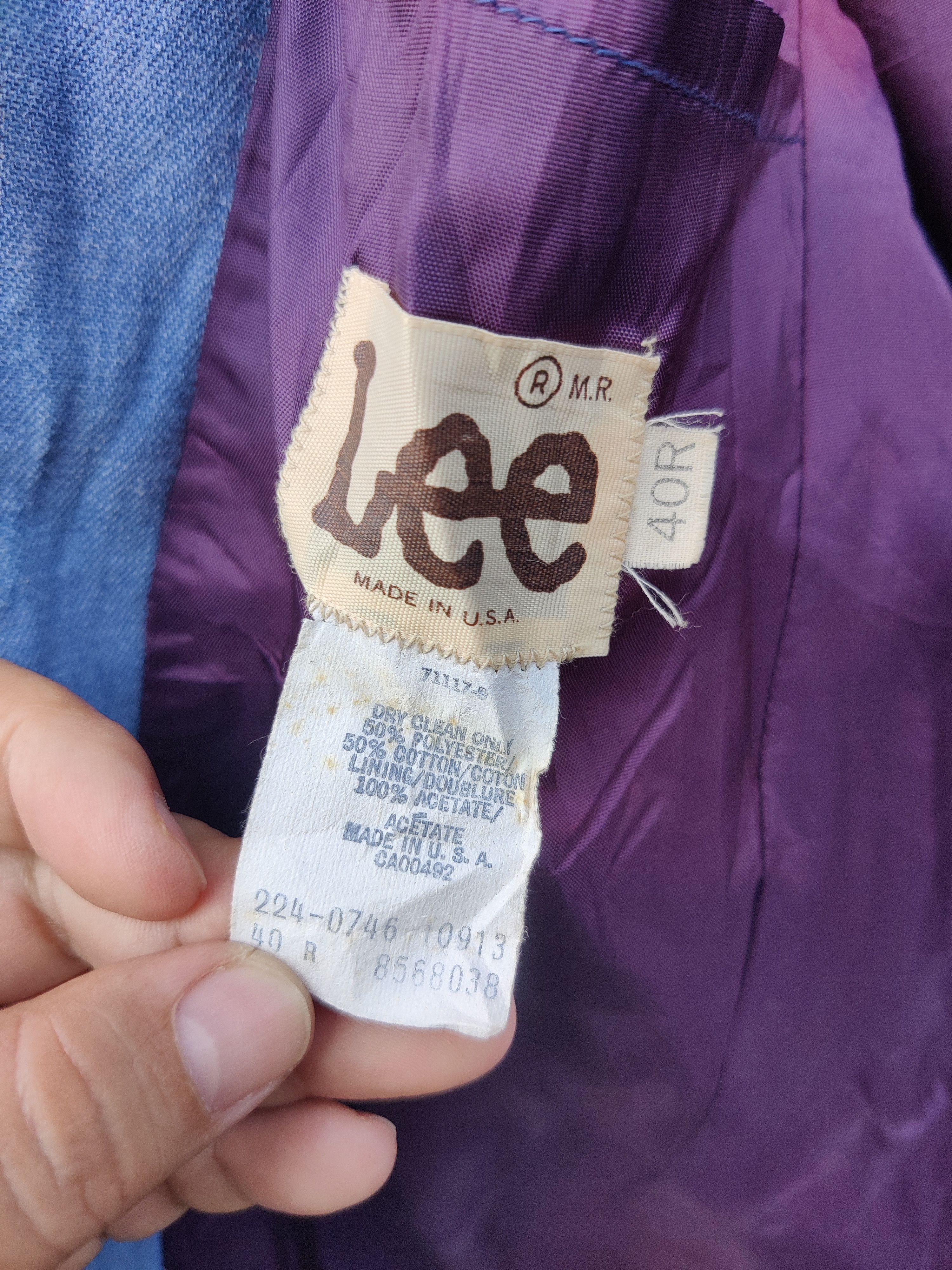 Lee Vintage Sun Faded Archive Lee Denim Coat Jacket Size US M / EU 48-50 / 2 - 10 Thumbnail