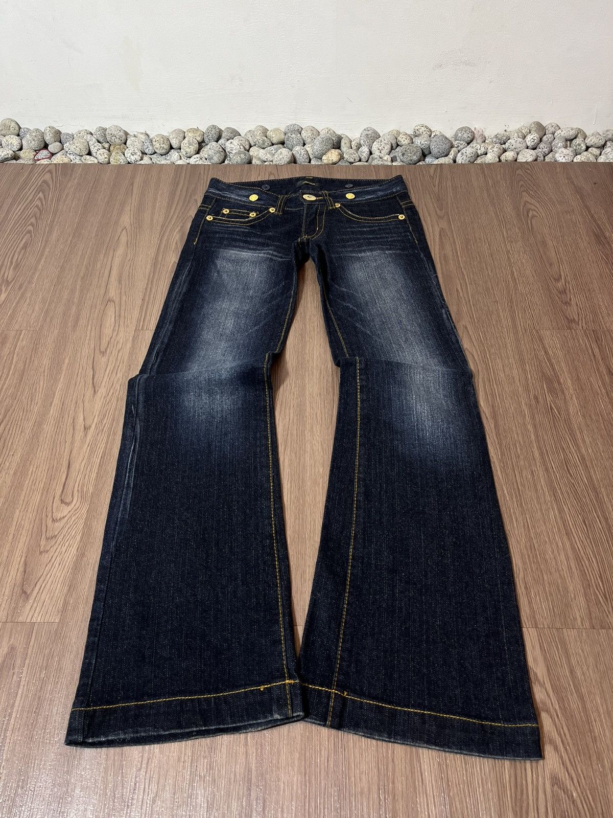 Designer × If Six Was Nine × Japanese Brand Dosch Japan low rise flare washed denim ifsixwasnine style Size US 29 - 5 Thumbnail