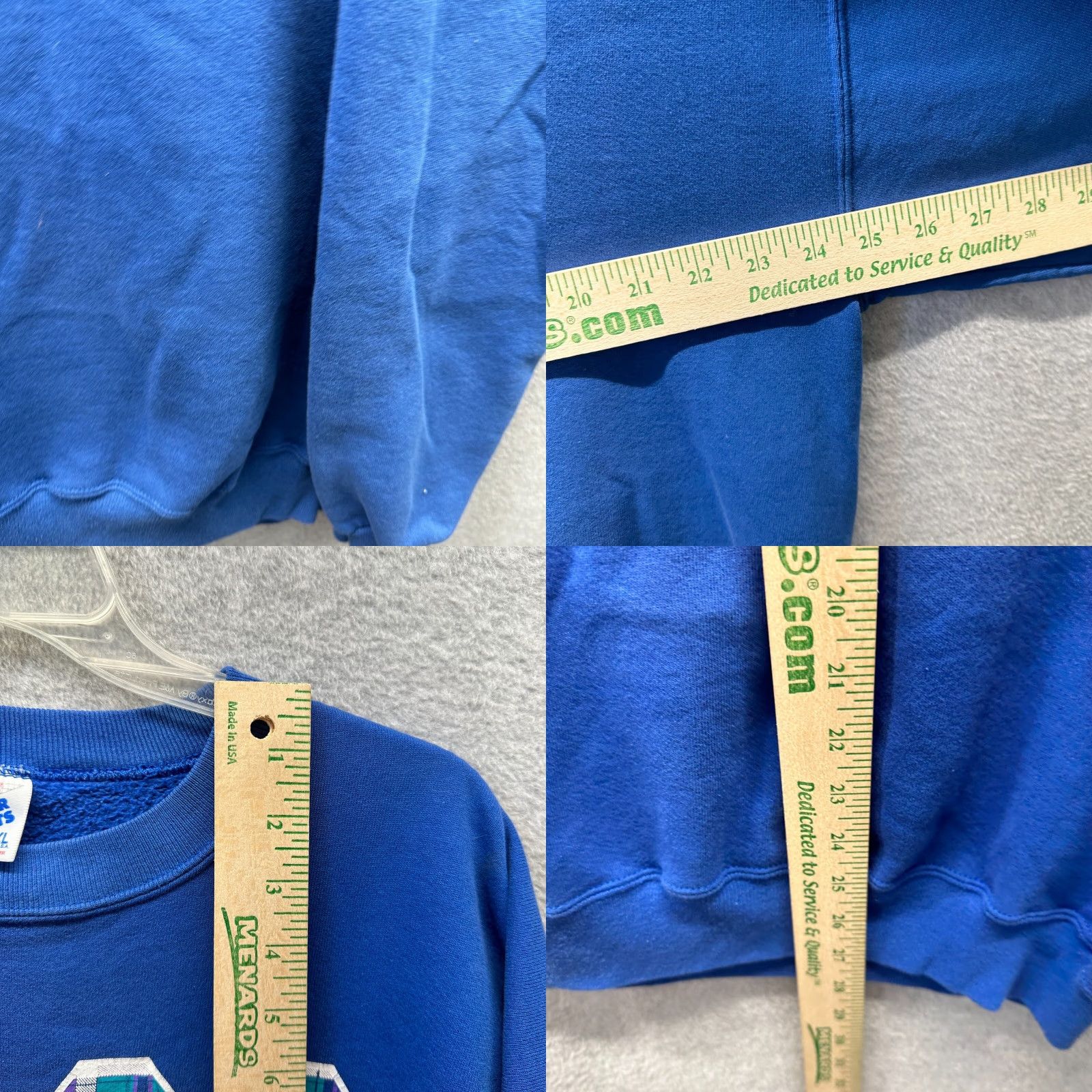 Jerzees VINTAGE Jerzees Sweatshirt Adult 2XL Blue Mens 90s Made in USA Irish OLGC Sweatshirt Size US XXL / EU 58 / 5 - 8 Thumbnail