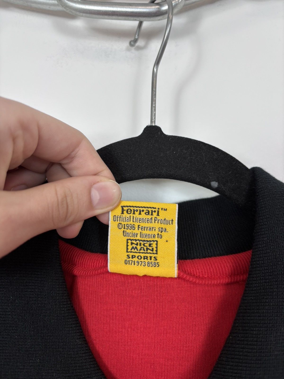 Ferrari Vintage Ferrari 1996 Official Big Logo Racing Red Polo Shirt Size US XL / EU 56 / 4 - 10 Thumbnail