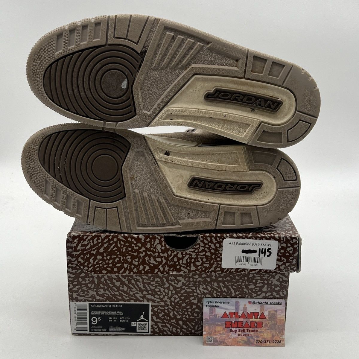Jordan Brand Air Jordan 3 palomino Size US 9.5 / EU 42-43 - 8 Thumbnail