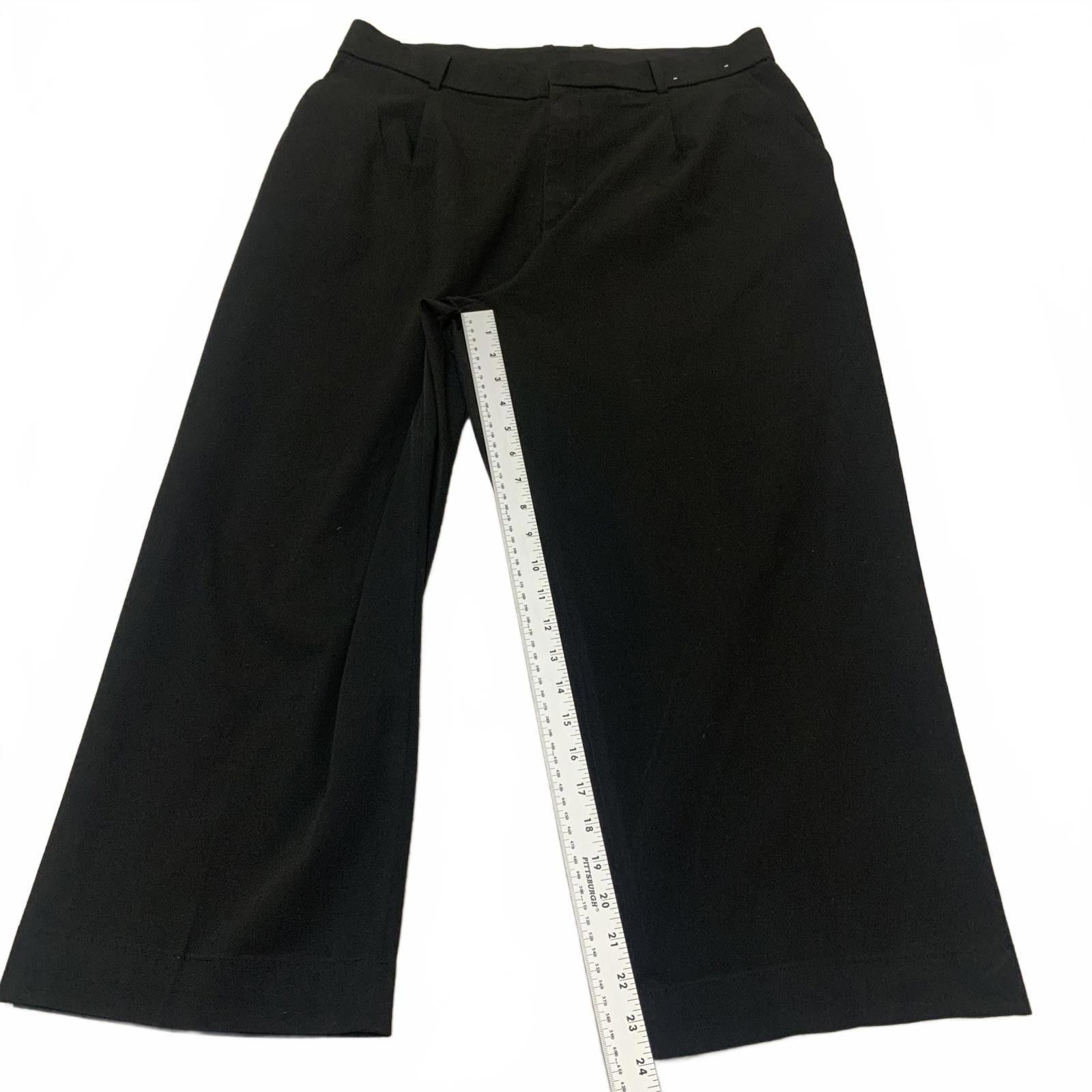 Uniqlo Uniqlo Women's Size ? Black Wide Leg Women's Pants Size 30" / US 8 / IT 44 - 4 Thumbnail
