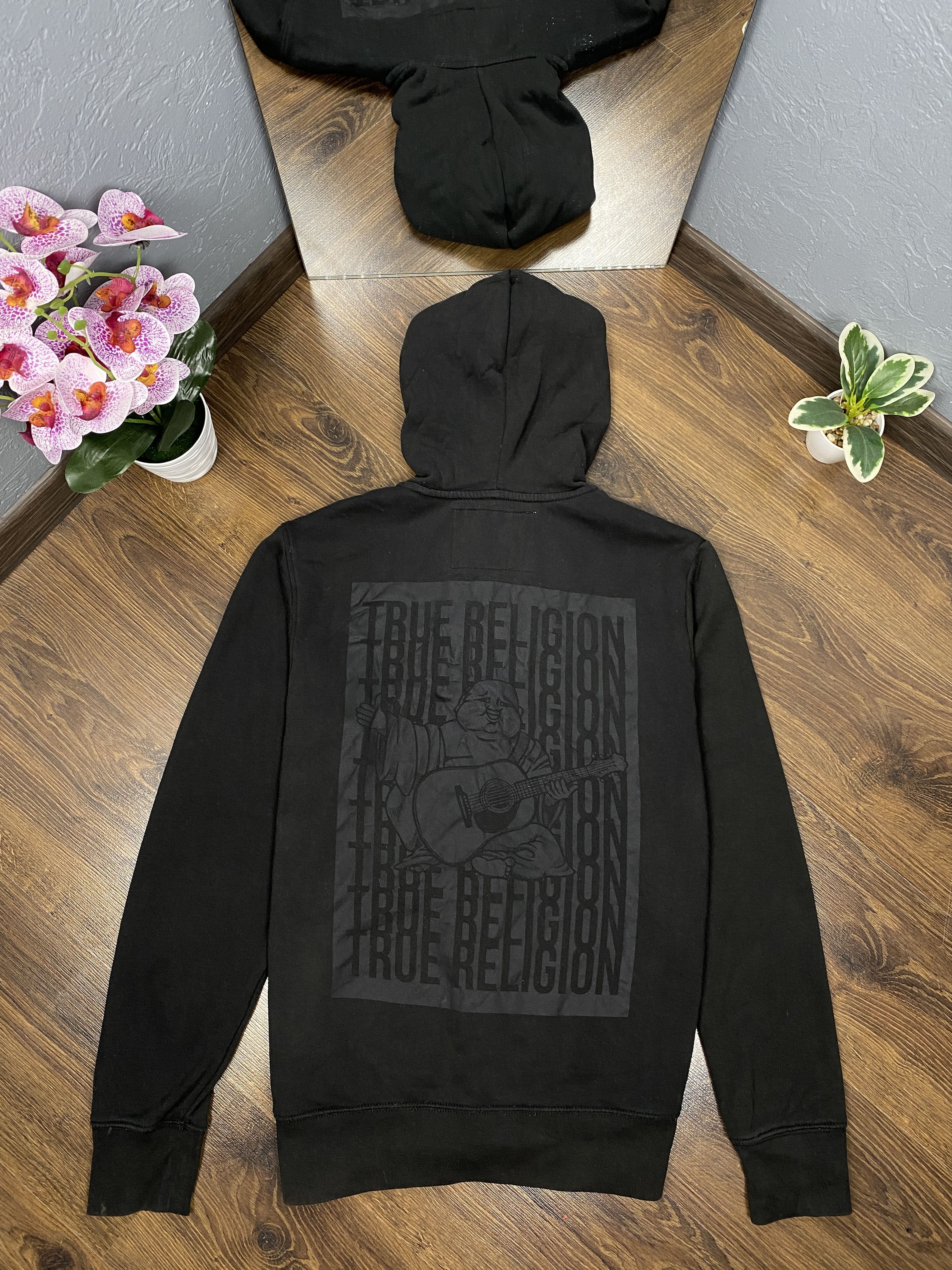 True Religion × Vintage True Religion Vintage Mens Zip Hoodie Size US L / EU 52-54 / 3 - 1 Thumbnail