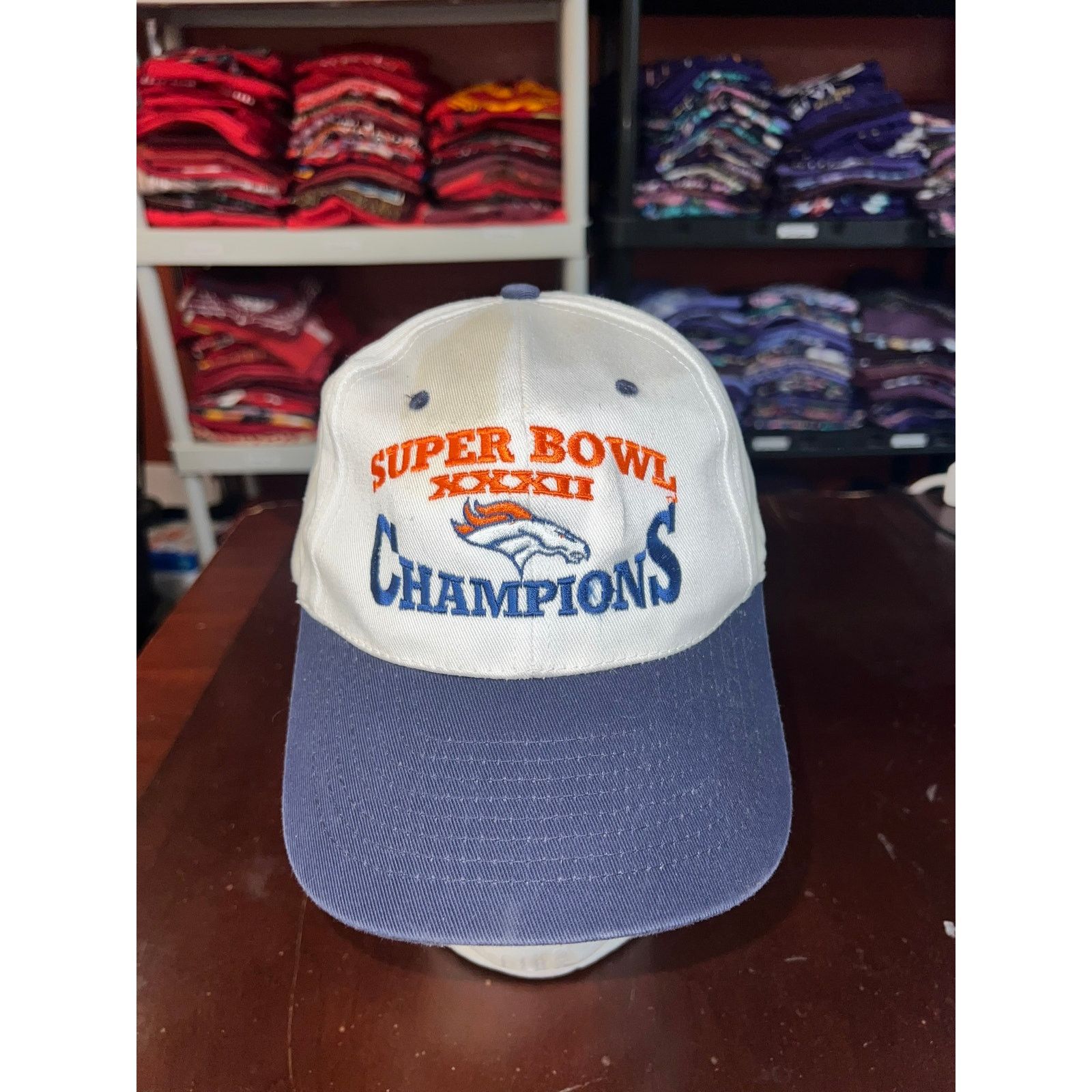 Vintage Vintage Denver Broncos Super Bowl Snapback Hat 32 Stained Size ONE SIZE - 2 Thumbnail