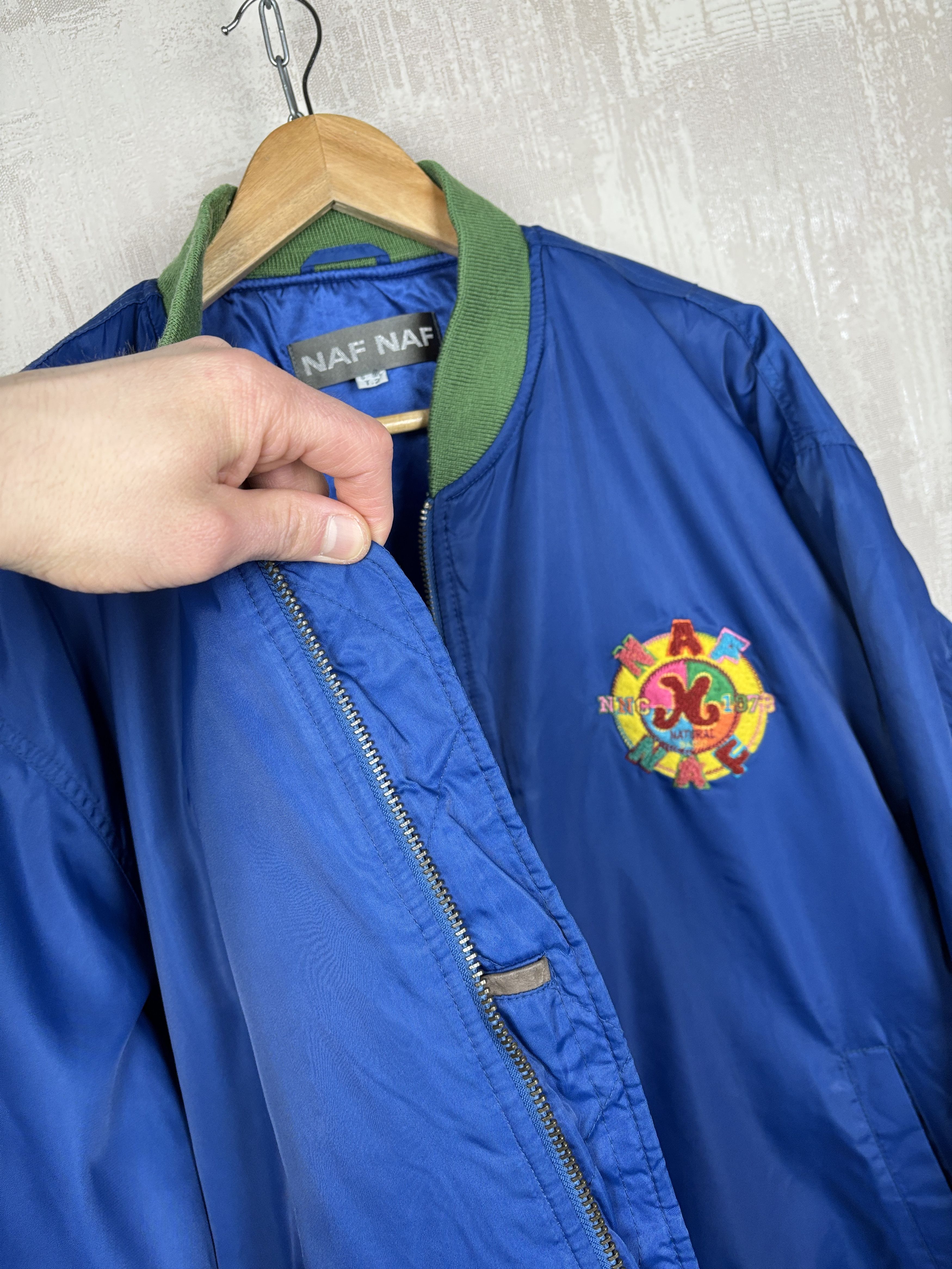 Vintage 90's NAF NAF Vintage Bomber Jacket Size fits to 2XL / 3XL Size US XXL / EU 58 / 5 - 12 Thumbnail