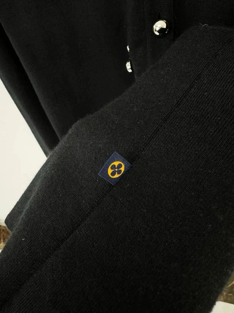 Louis Vuitton Louis Vuitton Black Cardigan with Embellishments -2505 Size S / US 4 / IT 40 - 3 Thumbnail
