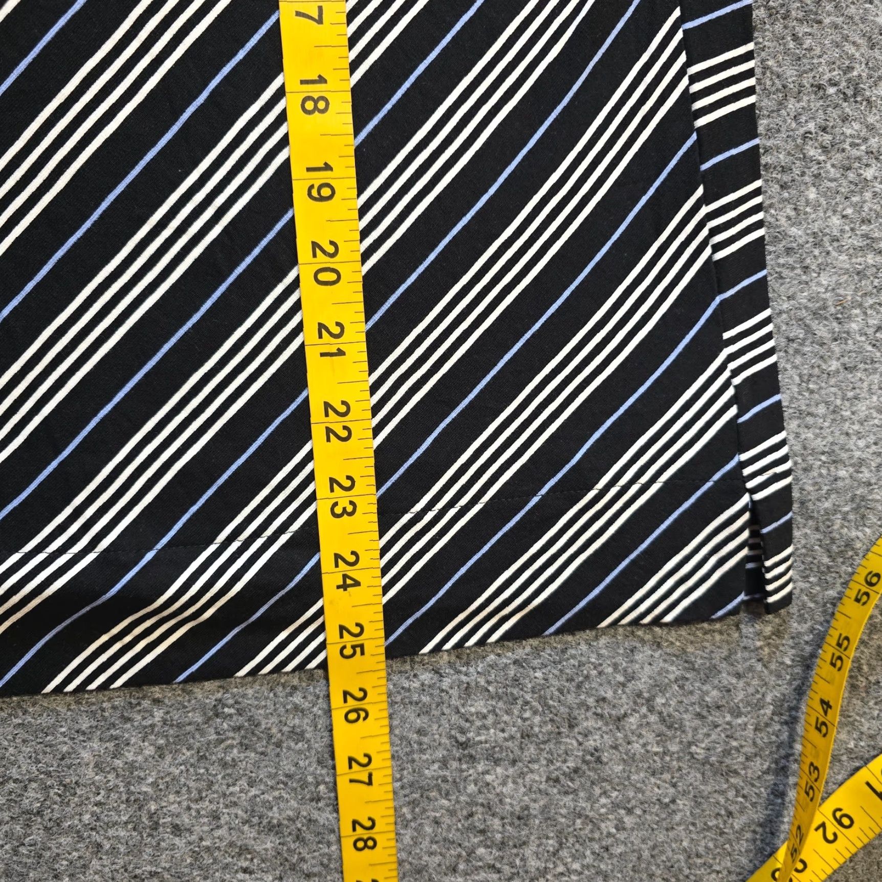J. Jill J. Jill Top Womens Size Medium Black Stripe Boxy 3/4 Sleeves Stretchy Wearever Shirt Mens Womens Size M / US 6-8 / IT 42-44 - 6 Thumbnail