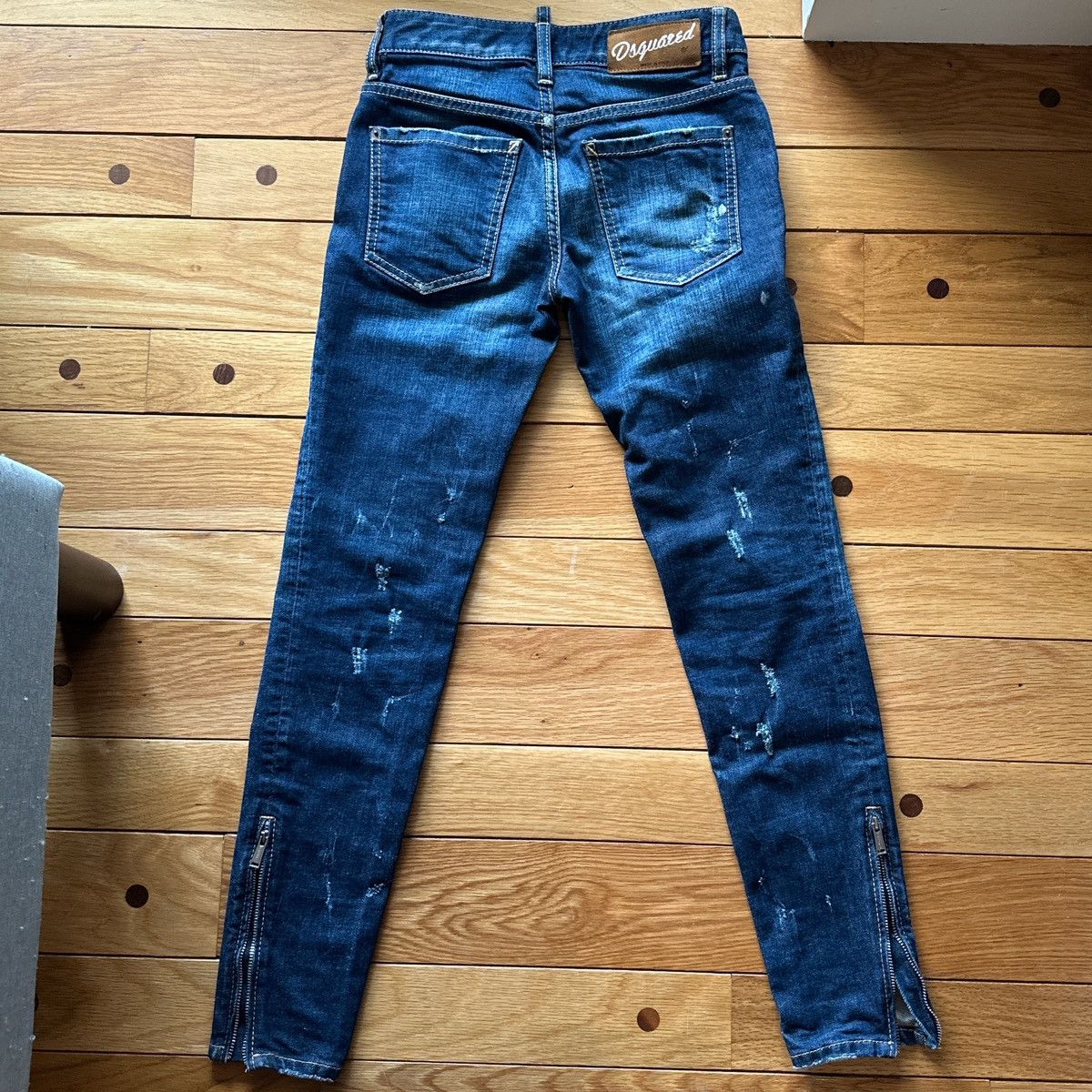 Dsquared2 Vintage Y2K Low Waisted Dsquared2 Zipper leg Skinny jeans Size 25" / US 0 / IT 36 - 5 Thumbnail