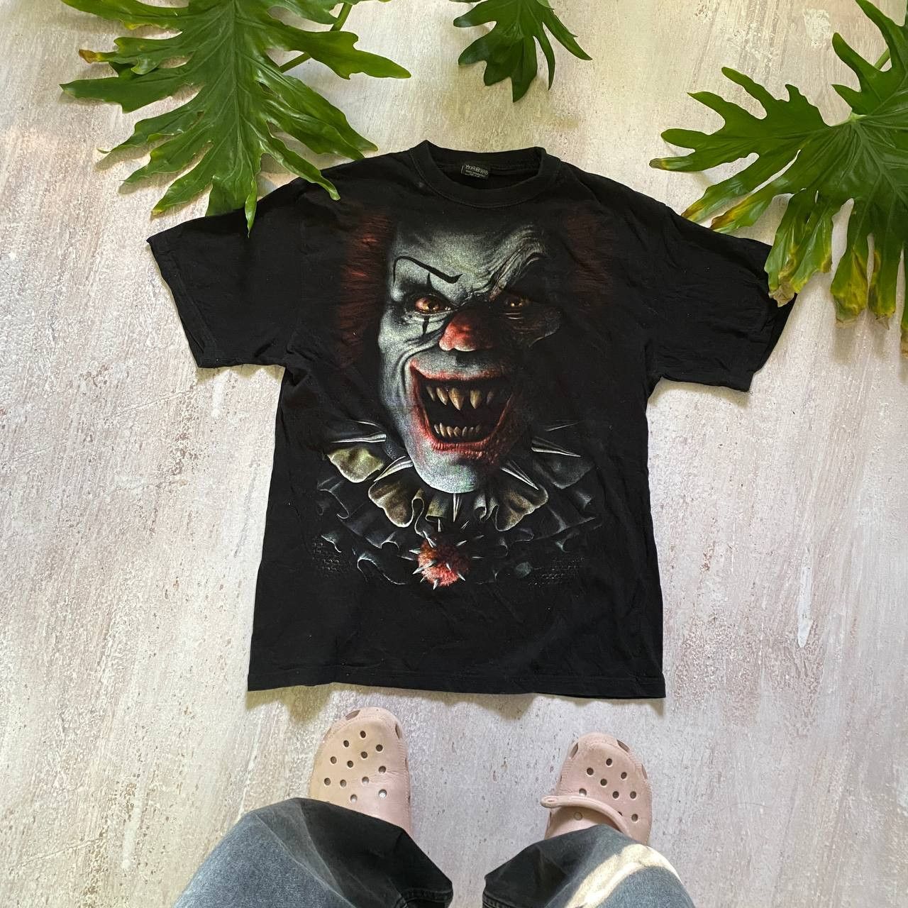 Expert Horror × Vintage VINTAGE 90S HORROR CLOWN GRAPHIC RARE FADED T SHIRT 121 Size US XL / EU 56 / 4 - 1 Thumbnail