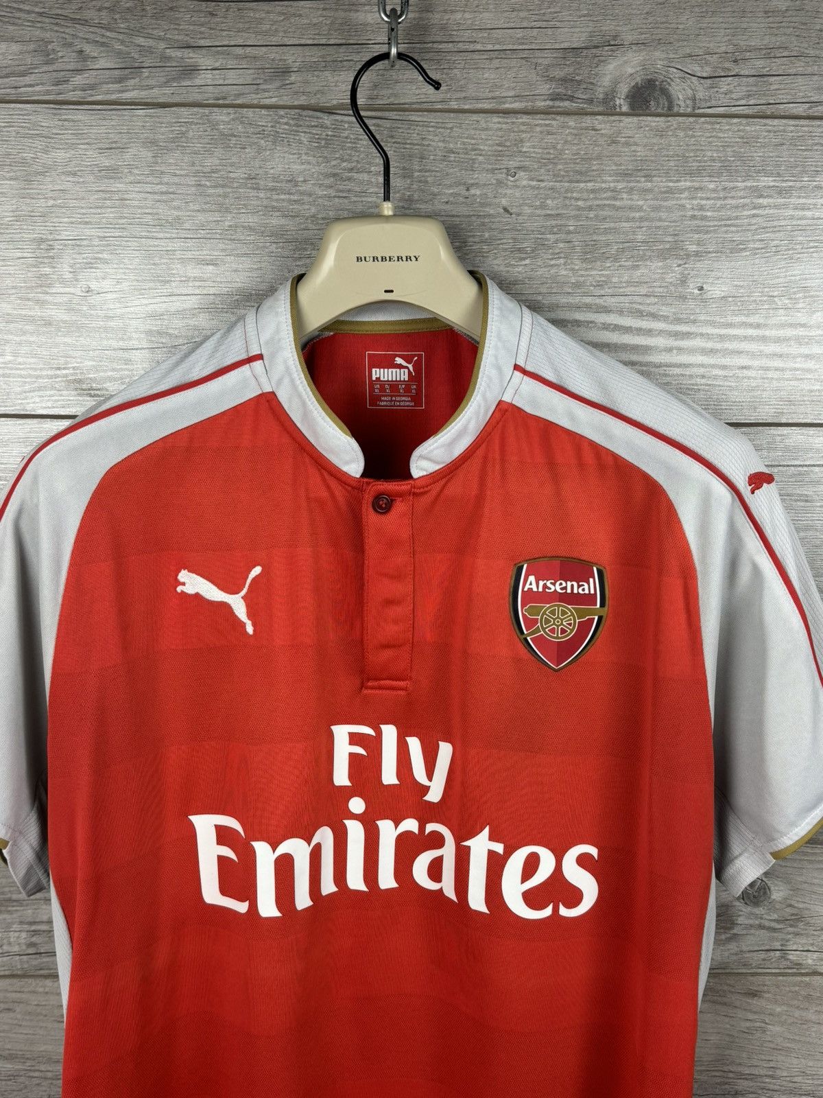 Puma × Vintage Arsenal 2015-16 Home Short Sleeve Shirt soccer jersey Size US XL / EU 56 / 4 - 6 Thumbnail