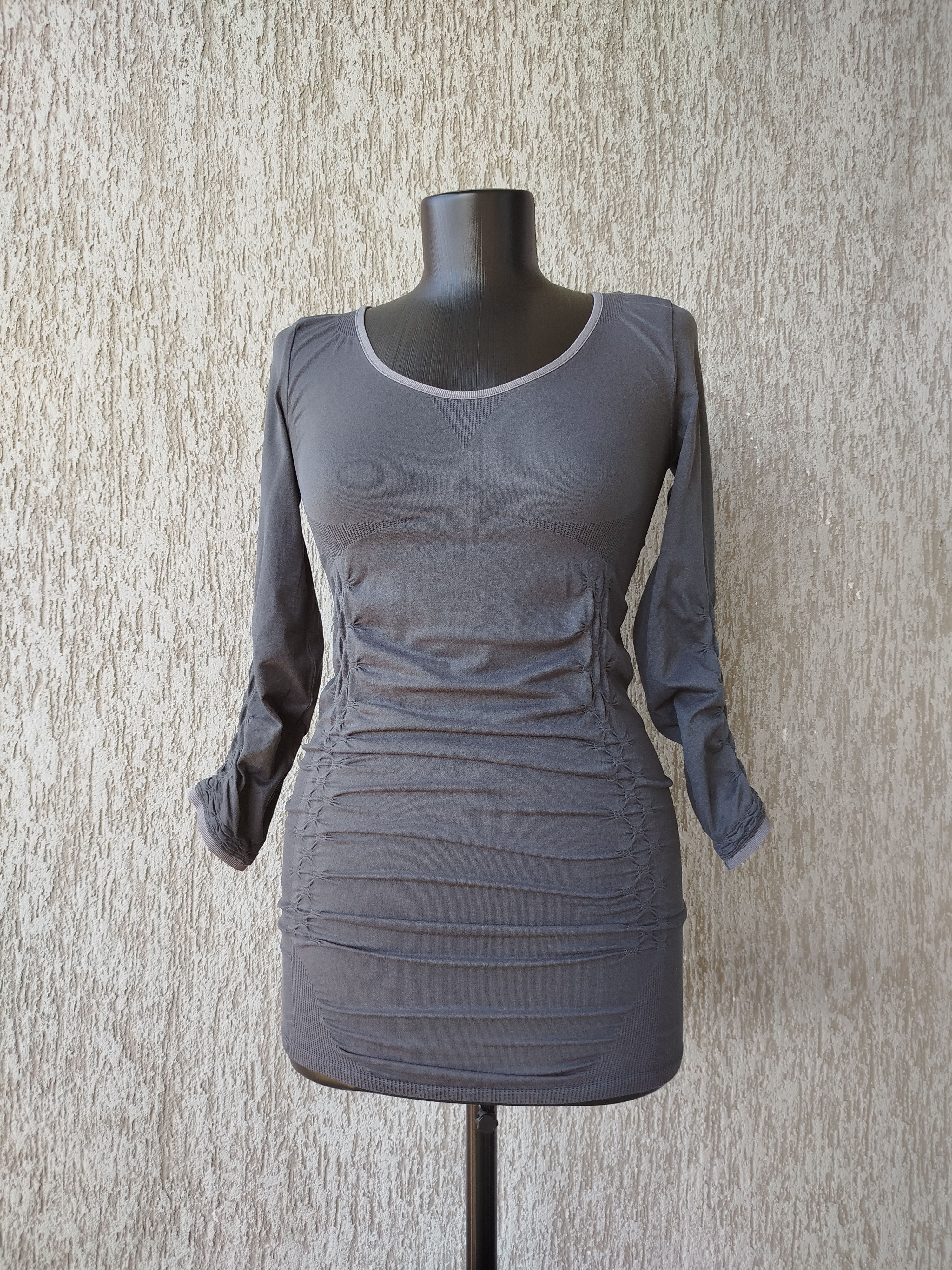 Marithe + Francois Girbaud High Use Claire Campbell Top Stretch Jersey Gray Size M / US 6-8 / IT 42-44 - 2 Thumbnail