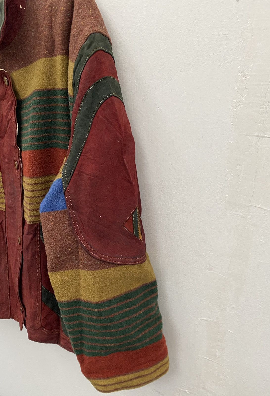 RECTO × Vintage KOREA BRAND MIX WOOL LEATHER JACKET Size US M / EU 48-50 / 2 - 4 Thumbnail